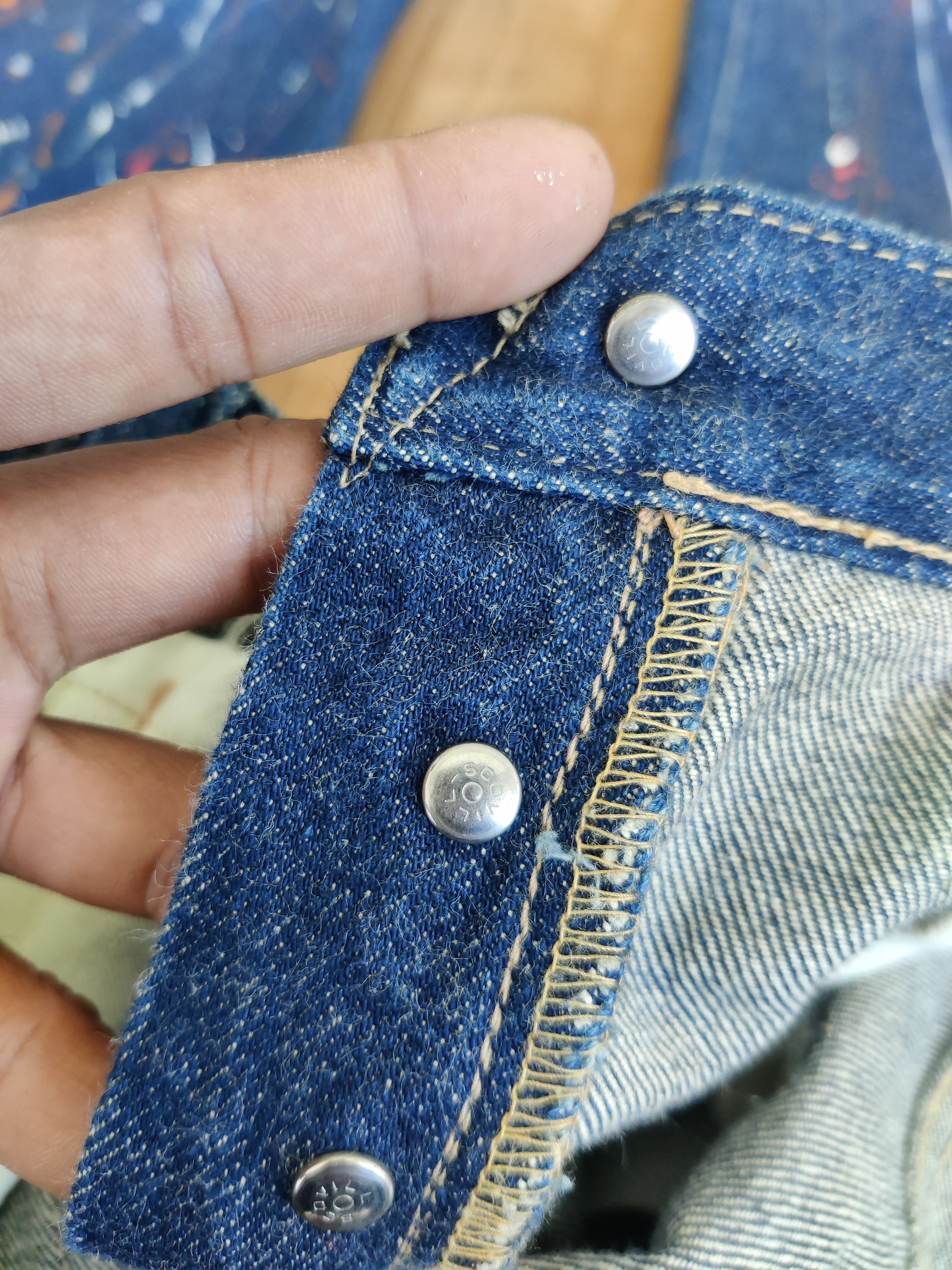 Japanese Brand × Johnbull × Vintage Vintage John Bull Japanese Denim Paint Splatter Selvedge Size US 29 - 7 Thumbnail