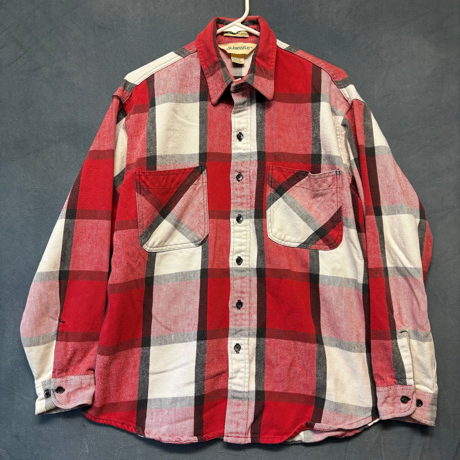 Vintage 80s Big Mac St. John's Bay Cotton Flannel Button Up