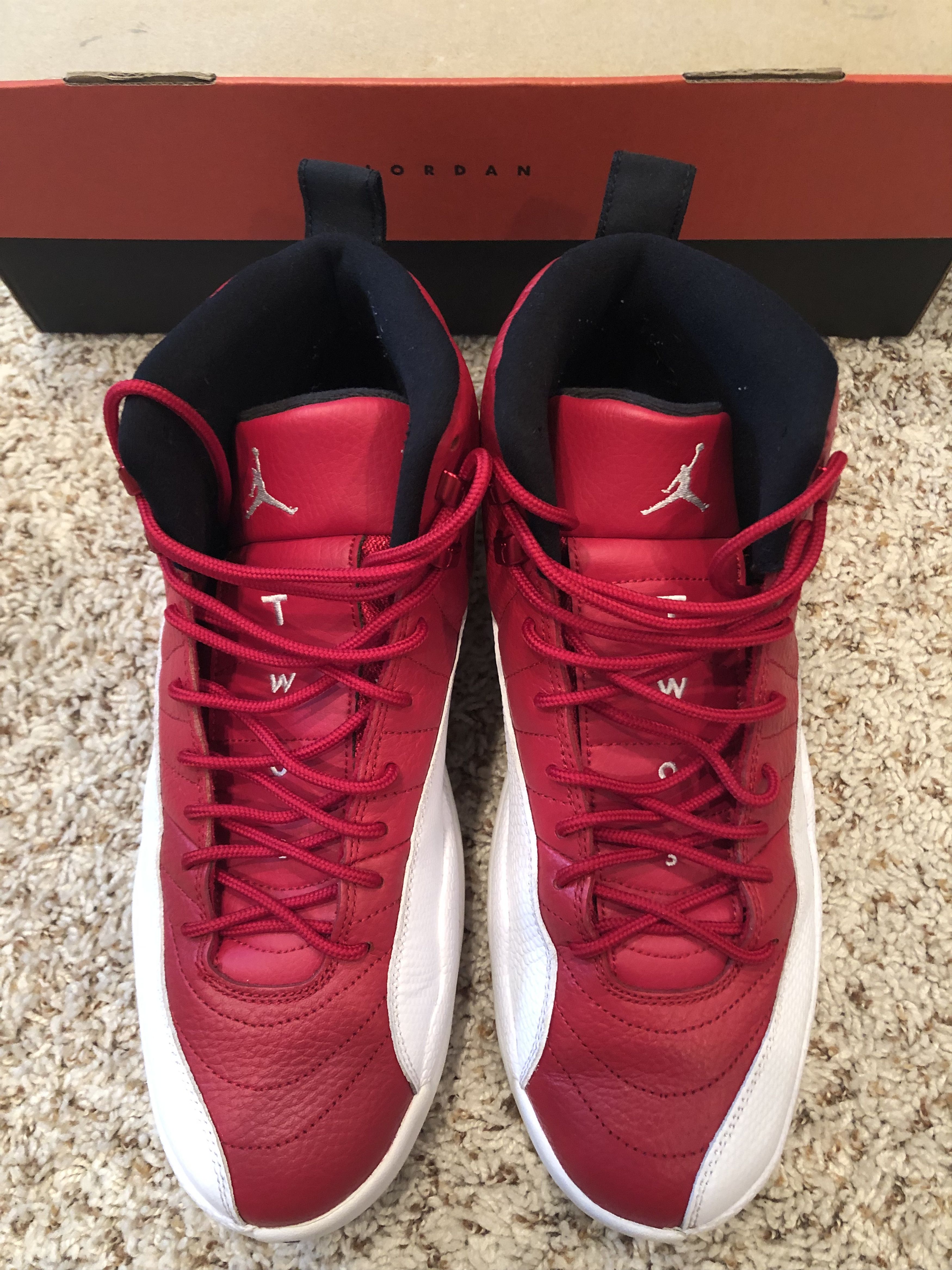 image of Jordan Brand 12 Gym Reds Shoes, Men's (Size 11)