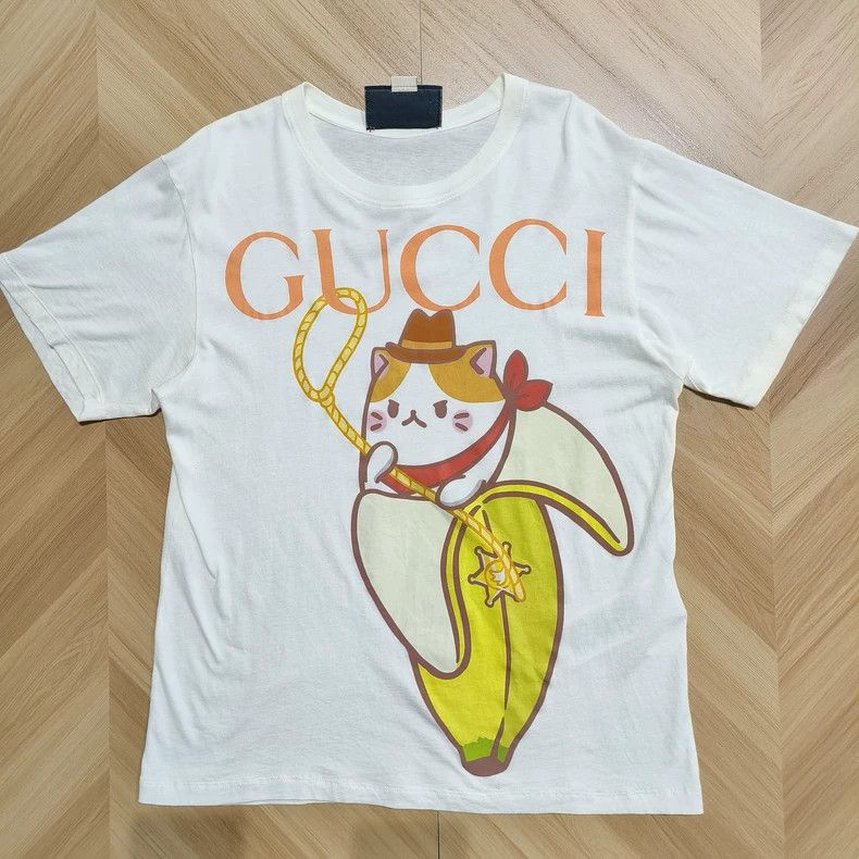 Gucci Gucci White t-shirt short sleeves Size XXS / US 00 / IT 34 - 1 Thumbnail