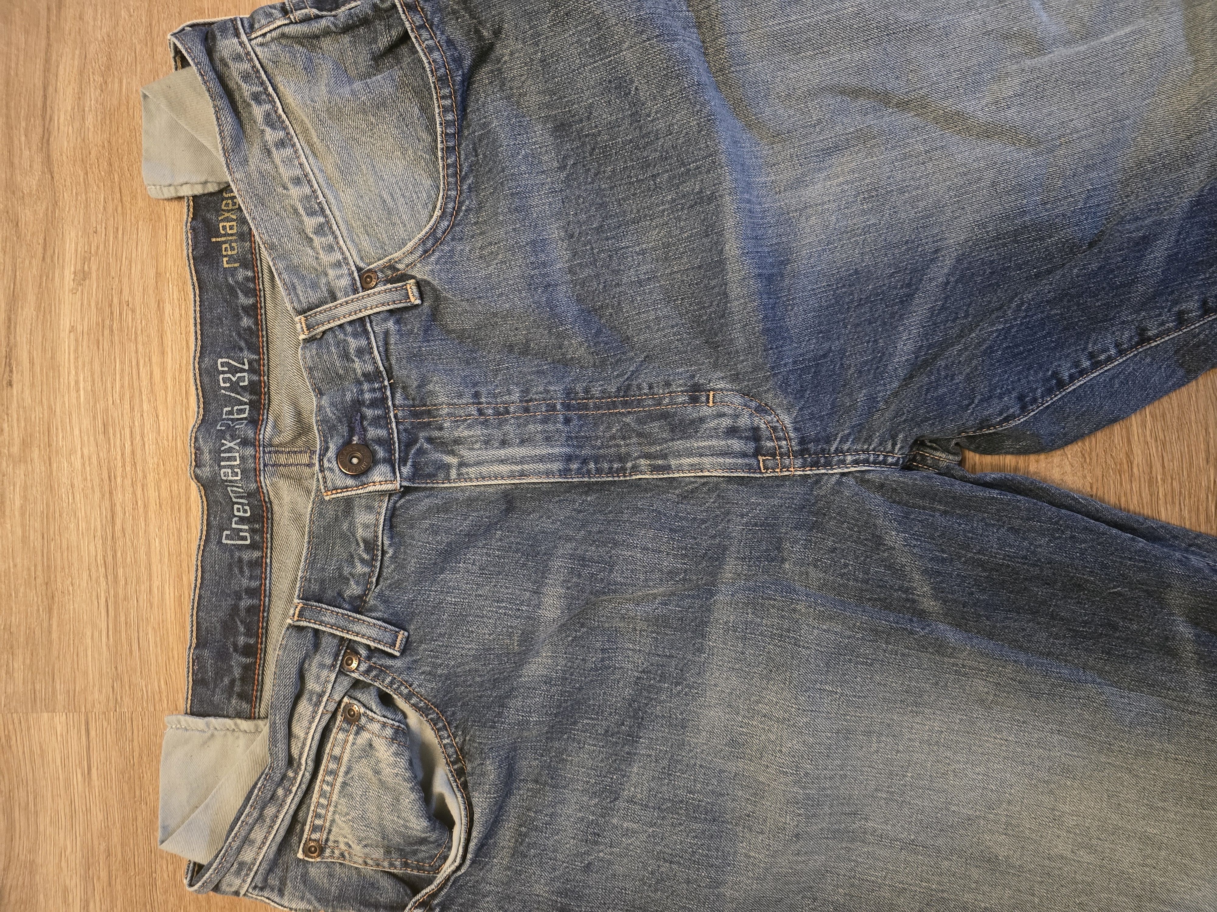 Daniel Cremieux Cremieux Jeans Mens 36x32 Blue Light Washed Relaxed Size US 36 / EU 52 - 3 Thumbnail