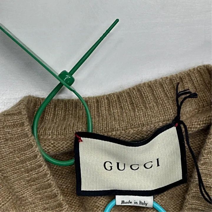 Gucci Gucci Women's Cashmere Cardigan in Camel-2507 Size S / US 4 / IT 40 - 7 Thumbnail