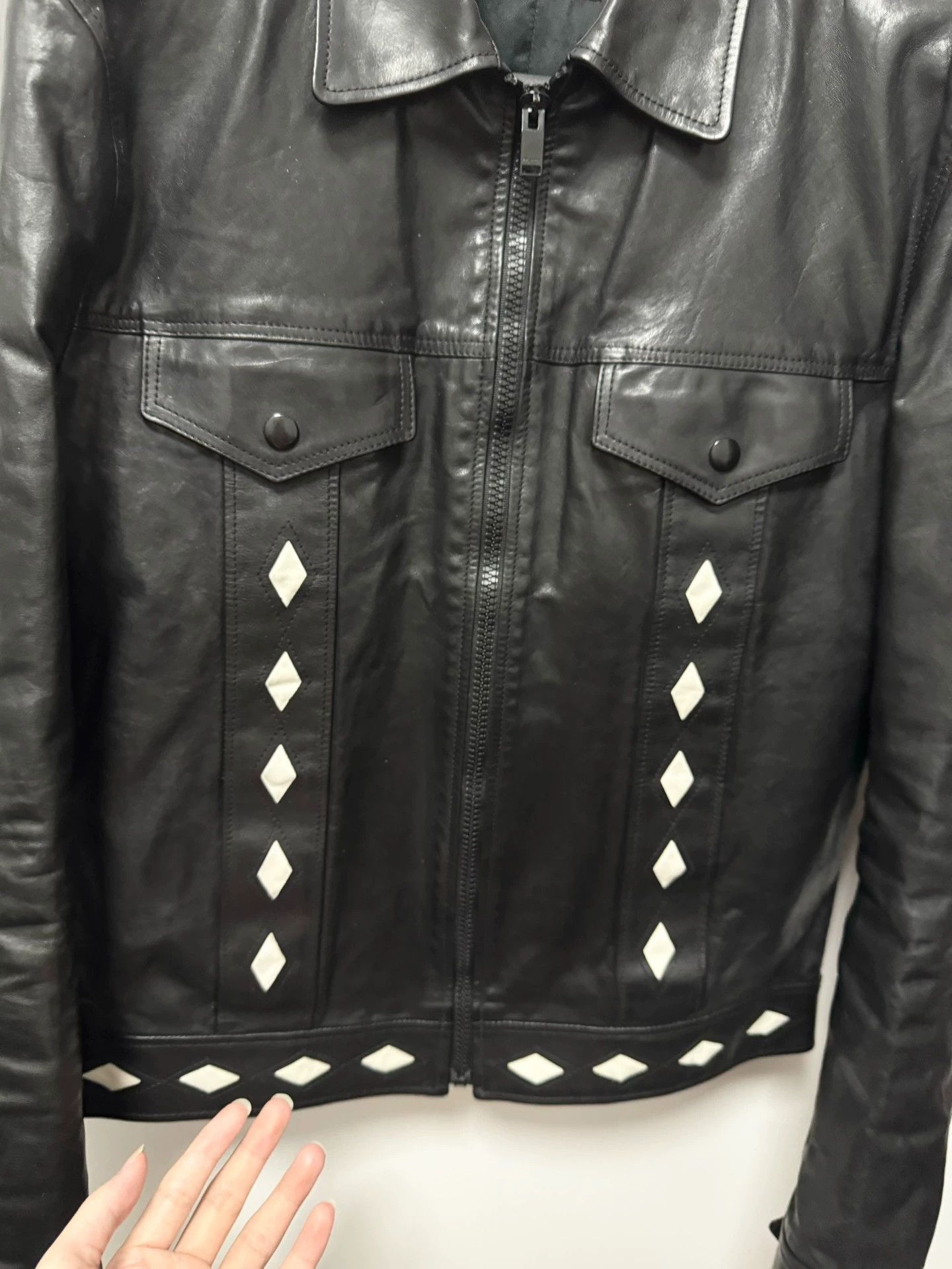 Saint Laurent Paris Saint Laurent SLP oil-waxed calfskin quilted leather jacket Size US XL / EU 56 / 4 - 3 Thumbnail