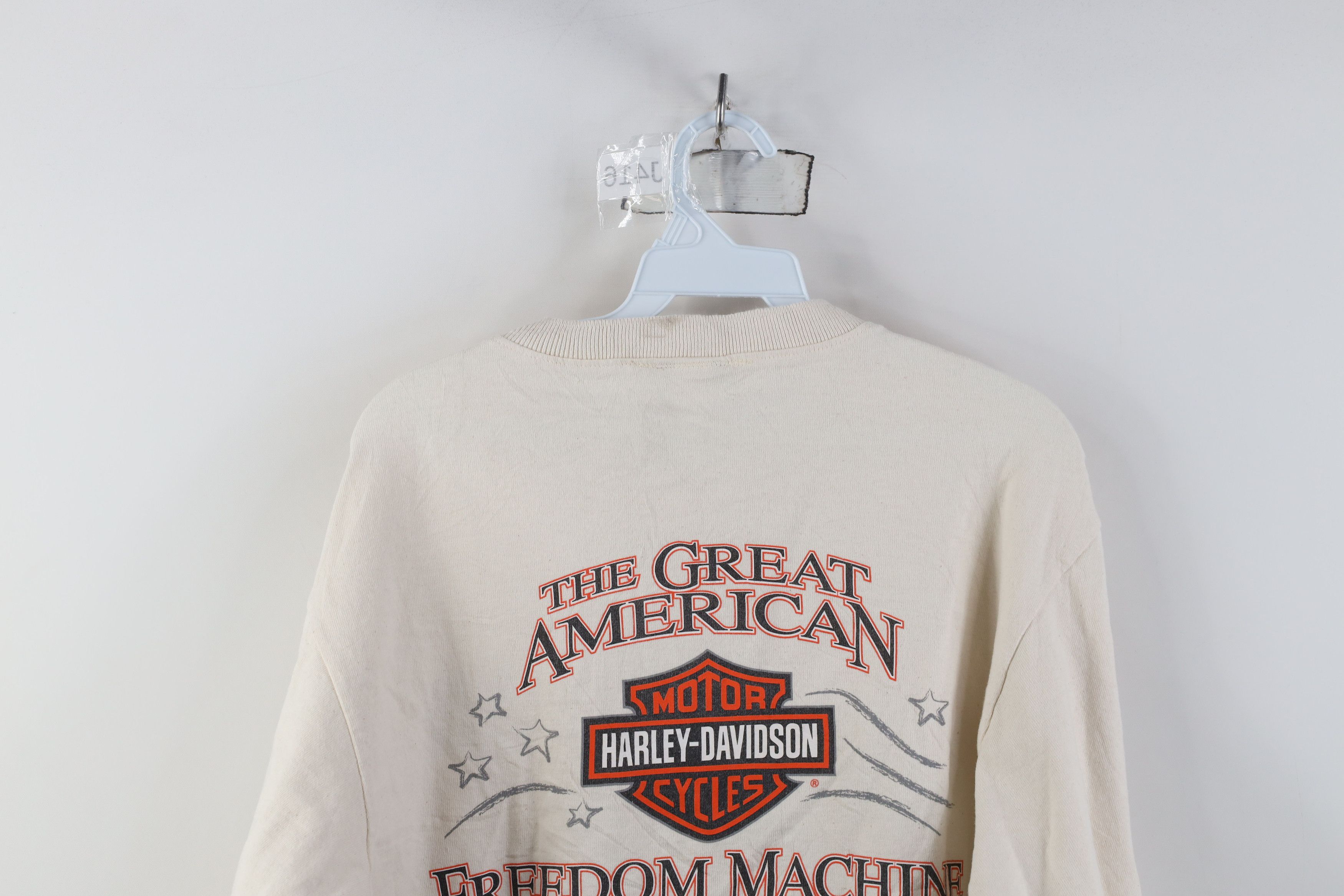 Harley Davidson Vintage Y2K 2004 Harley Davidson Long Sleeve Henley T-Shirt Size US M / EU 48-50 / 2 - 14 Thumbnail