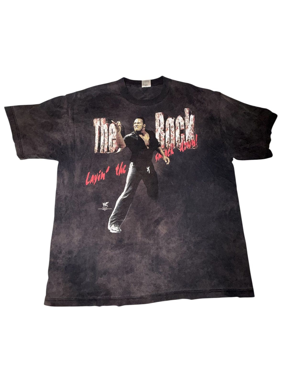 WWF WWF Vintage 1990s ‘The Rock’ T-shirt Size US XL / EU 56 / 4 - 1 Thumbnail