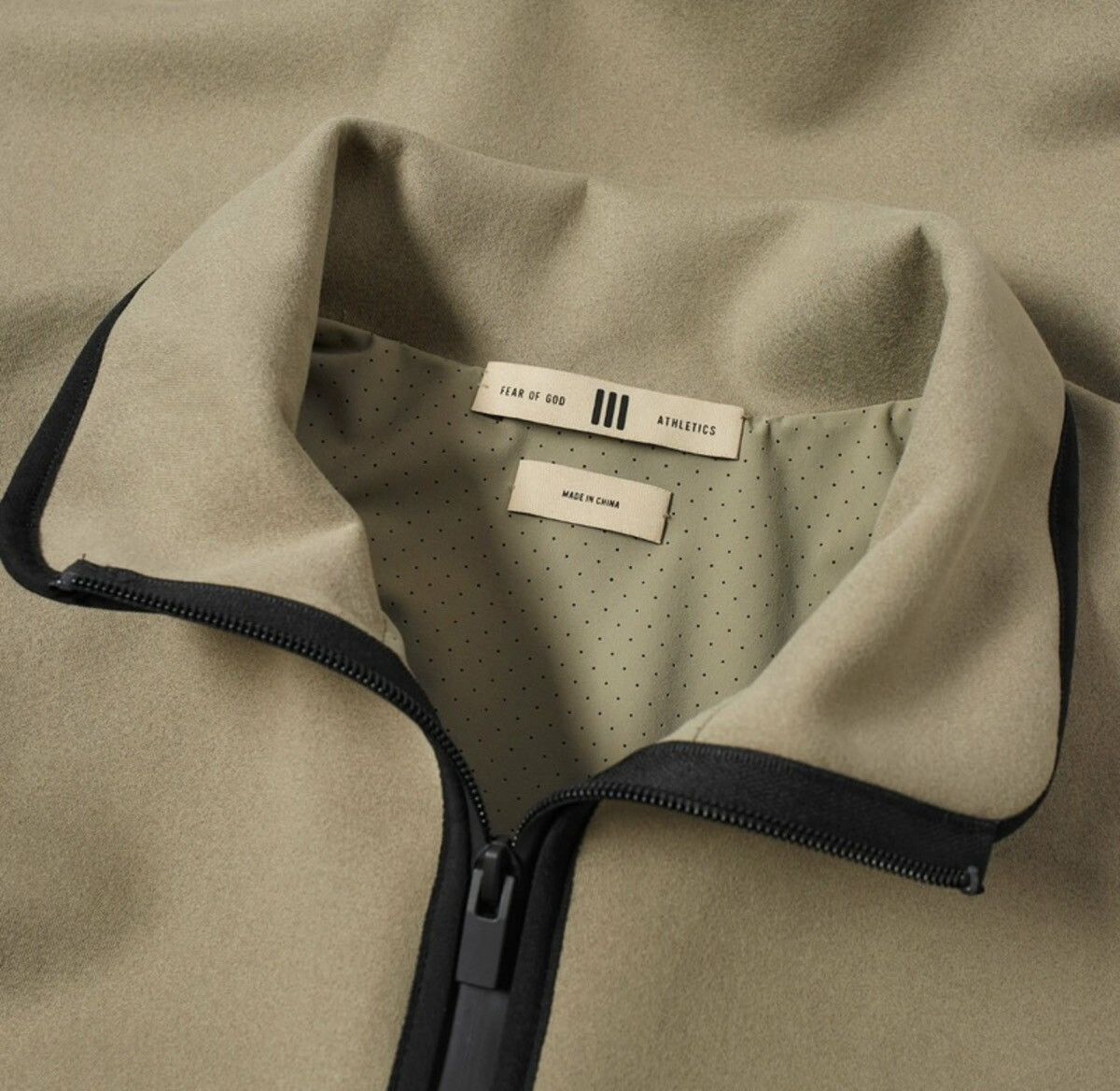 Adidas × Fear of God Fear of God Suede Fleece Half-Zip Sweatshirt Clay Size US S / EU 44-46 / 1 - 10 Thumbnail