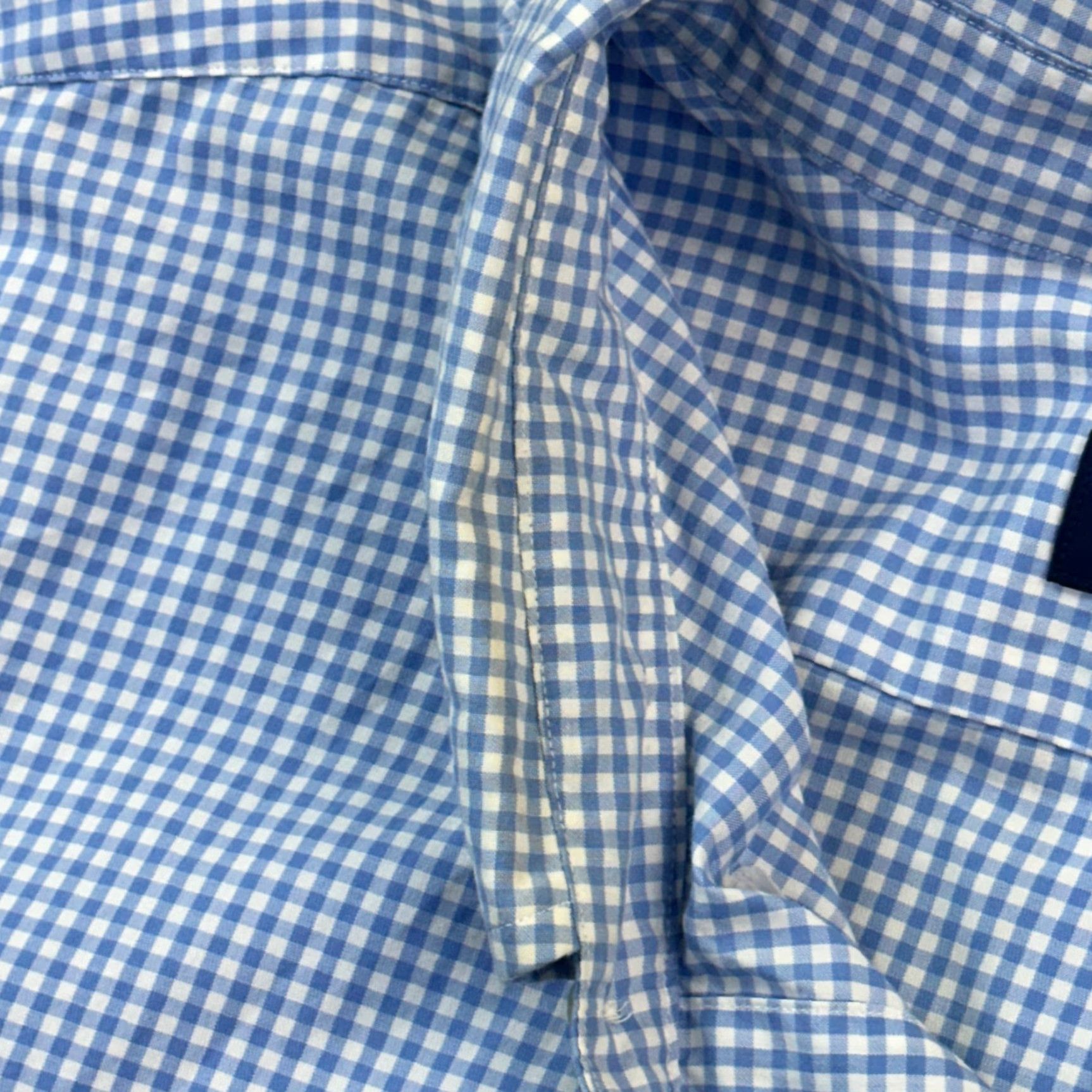 Ralph Lauren VINTAGE Ralph Lauren Shirt Mens 4XLT Blue Gingham Check Long Sleeve Button-Down Casual Size US XXL / EU 58 / 5 - 6 Thumbnail