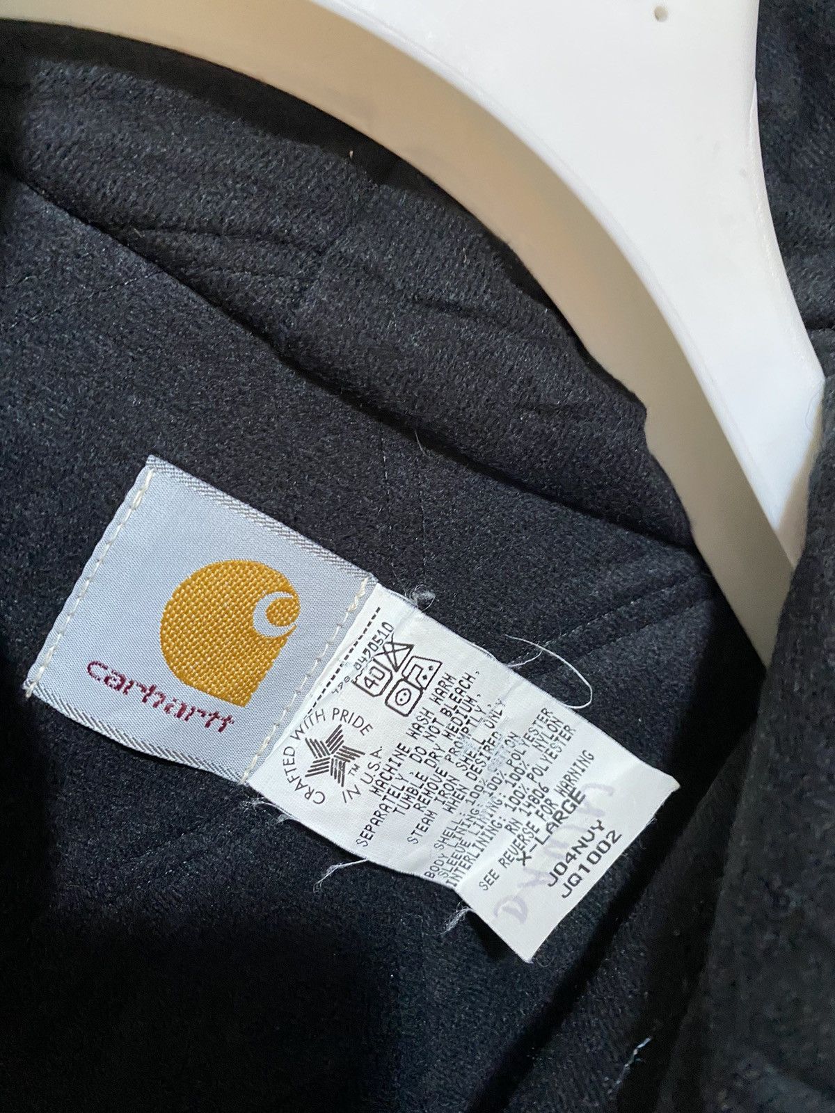 Carhartt Carhartt USA Active Jacket, sizeXL, blue, with patch, used, Size US XL / EU 56 / 4 - 9 Thumbnail