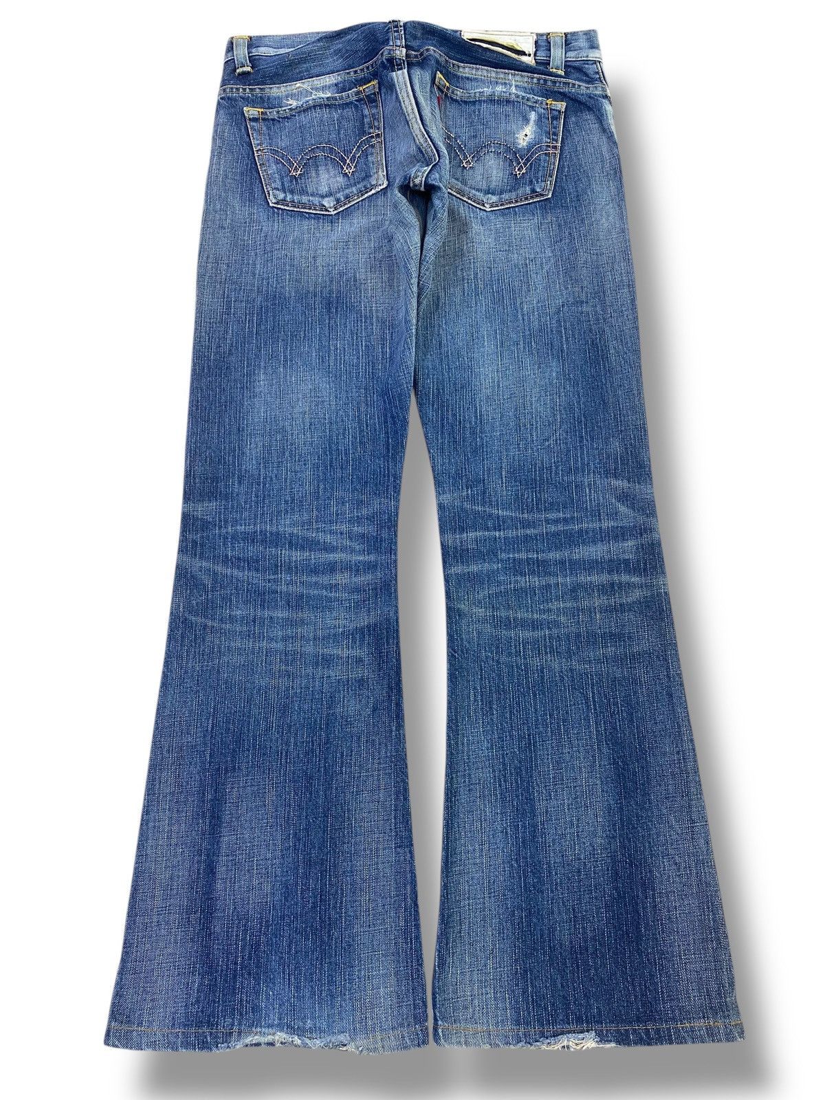 Edwin Edwin Faded Blue Wash Style Flare Leg Jeans Size US 30 / EU 46 - 3 Thumbnail