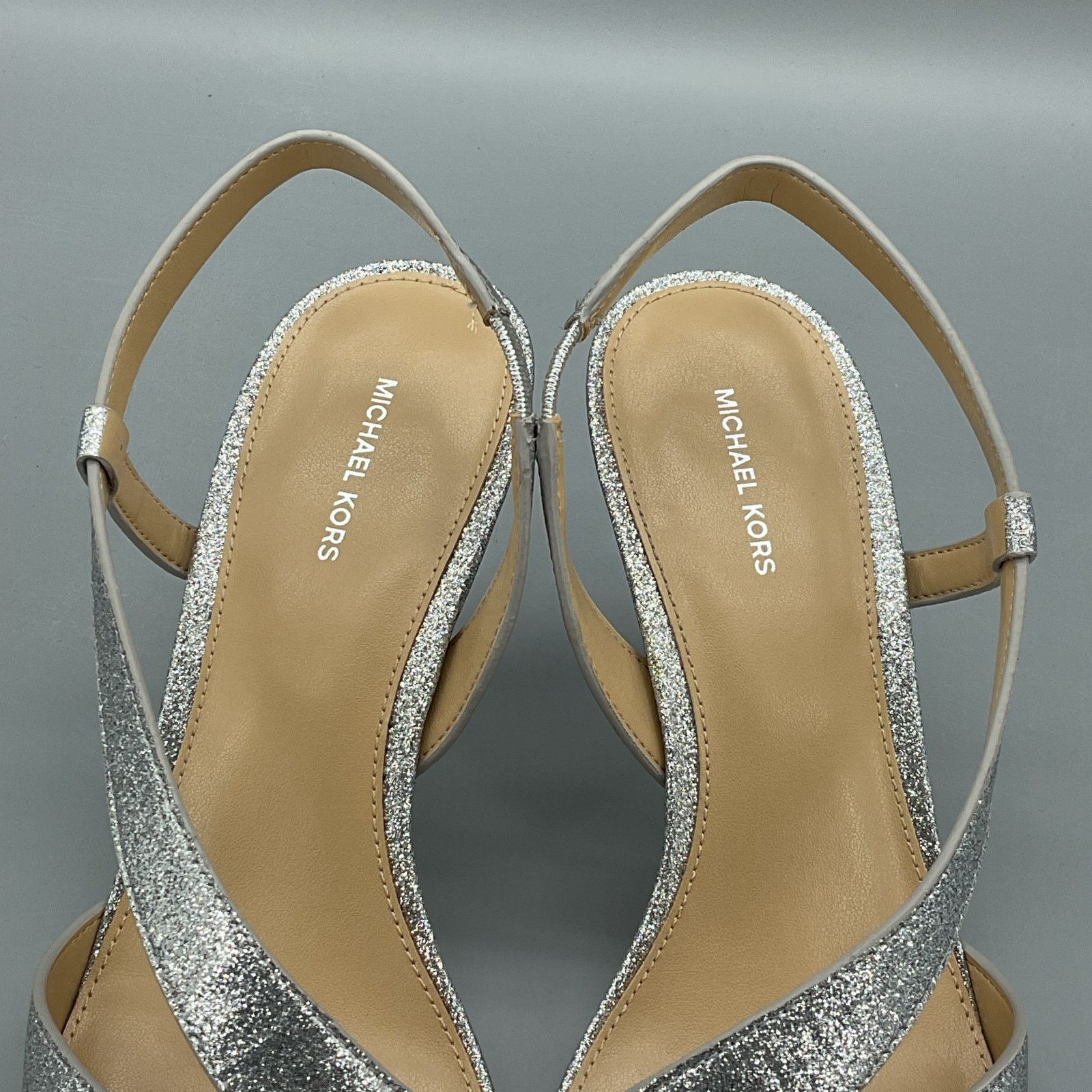Michael Kors Michael Kors Women’s Jaida Slingback Pumps Silver Size 8 Size US 8 / IT 38 - 4 Thumbnail