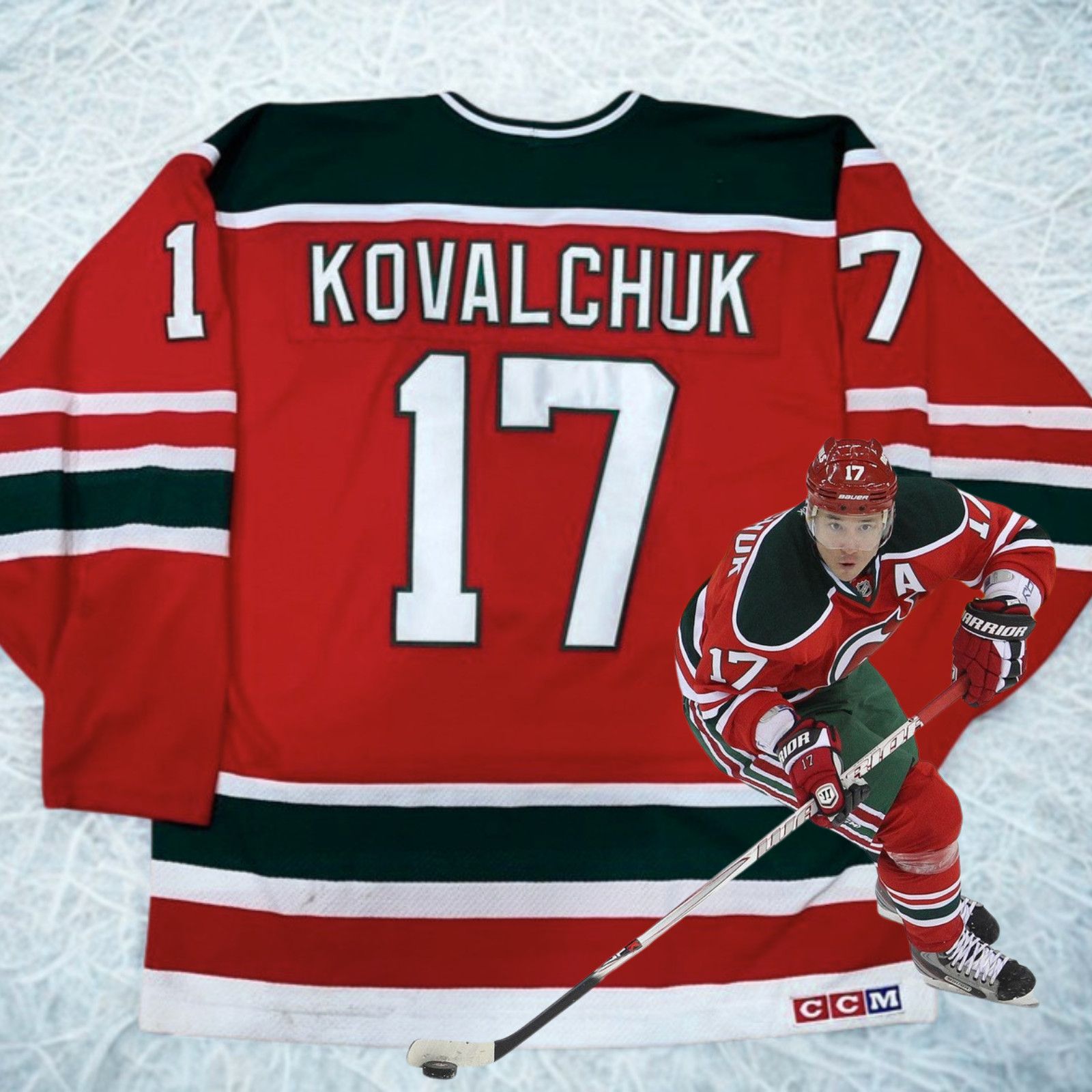 Ccm New Jersey Devils Ilya Kovalchuk CCM NHL Jersey 2XL Retro Size US XXL / EU 58 / 5 - 7 Thumbnail
