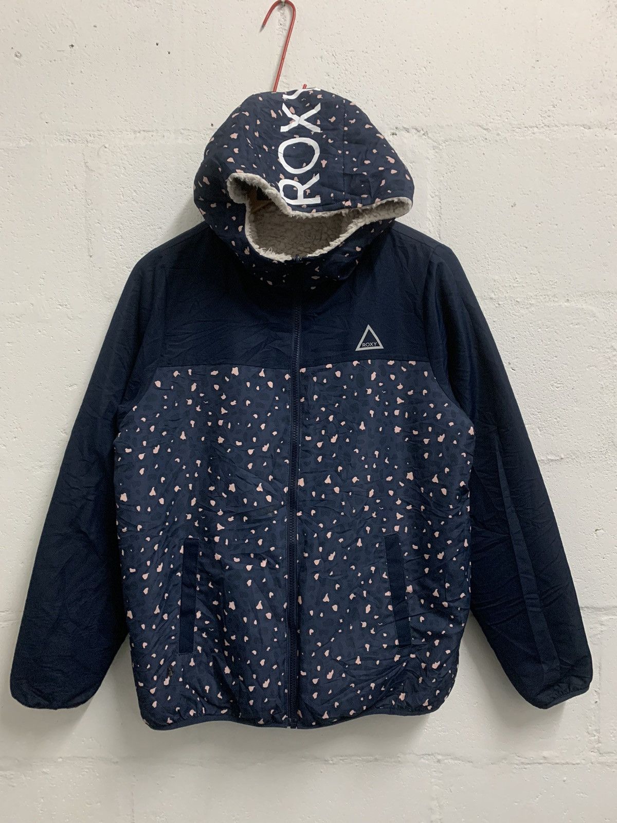 Japanese Brand Roxy Fleece Riversible Hoodie Jacket Size L / US 10 / IT 46 - 8 Thumbnail