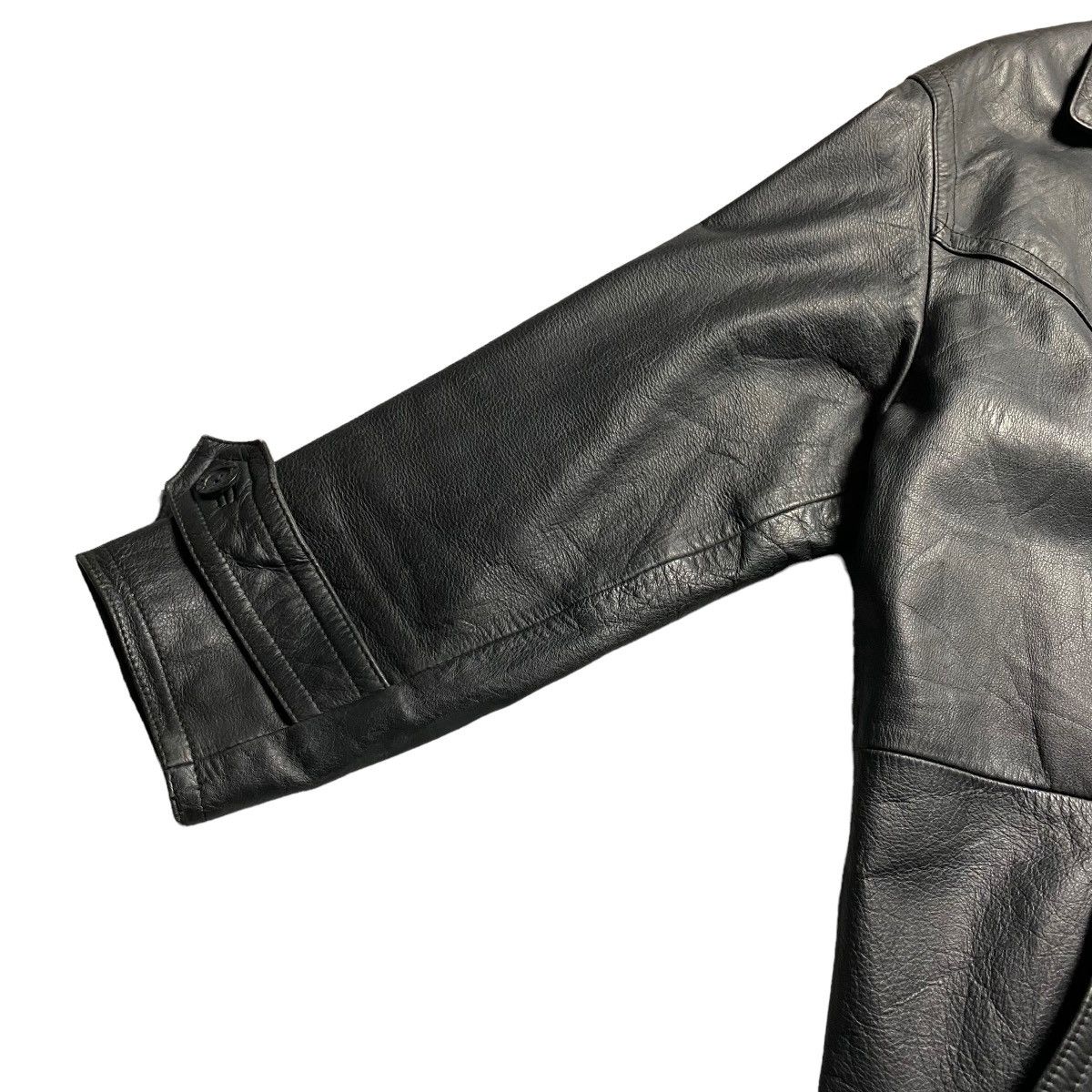 Genuine Leather × Vintage Reina Vintage 1973 Cowskin Leather Double Collar Jacket Size US M / EU 48-50 / 2 - 3 Thumbnail