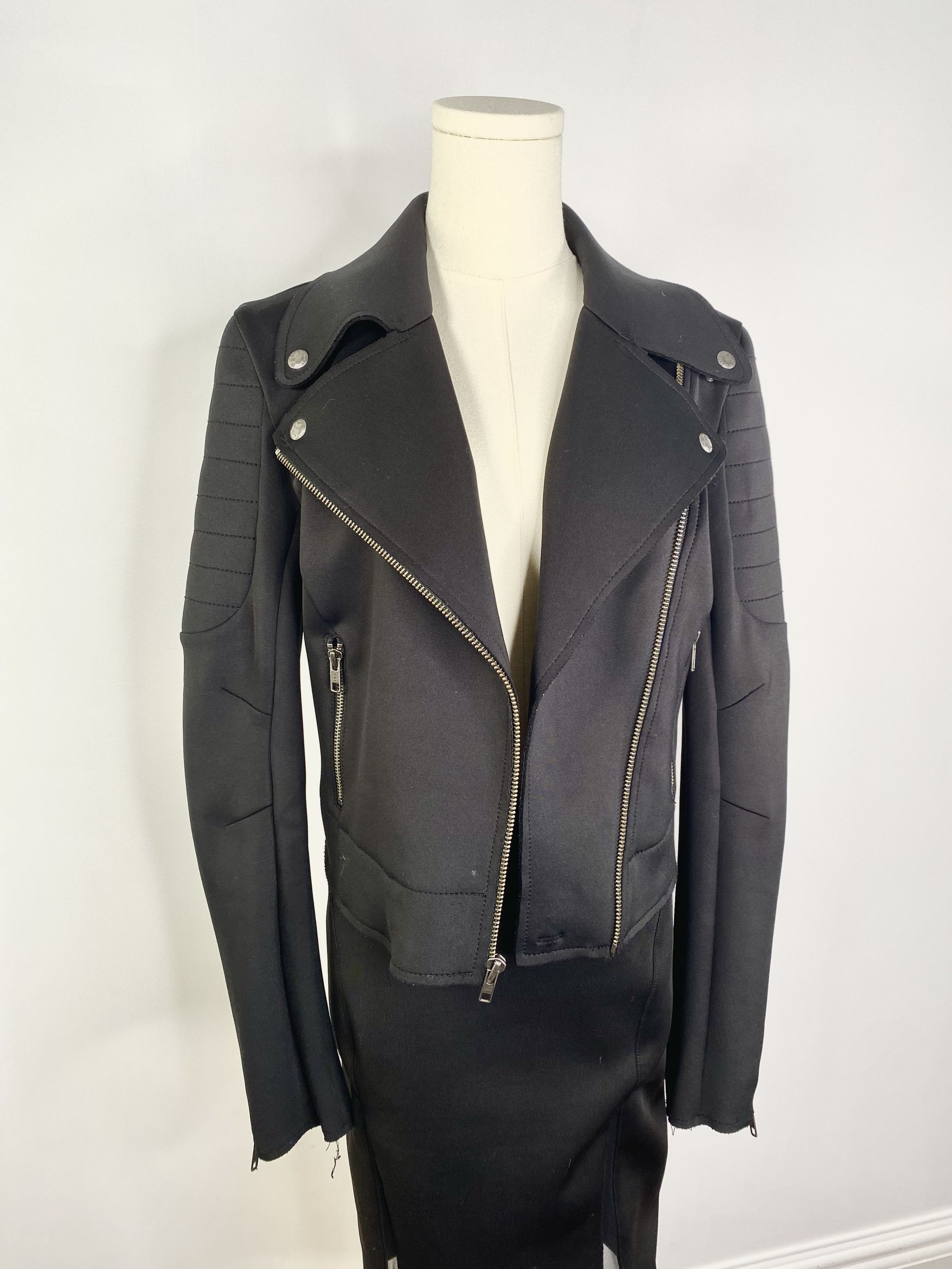 Guess Guess - Black Moto Jacket + Skirt Size S / US 4 / IT 40 - 5 Thumbnail