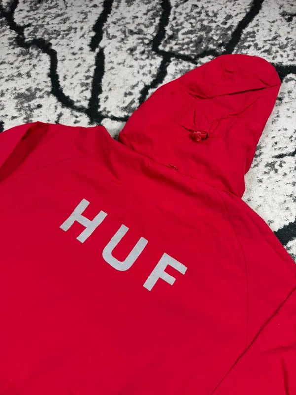 Huf Huf red windbreaker jacket with silver logo L Size US L / EU 52-54 / 3 - 4 Thumbnail