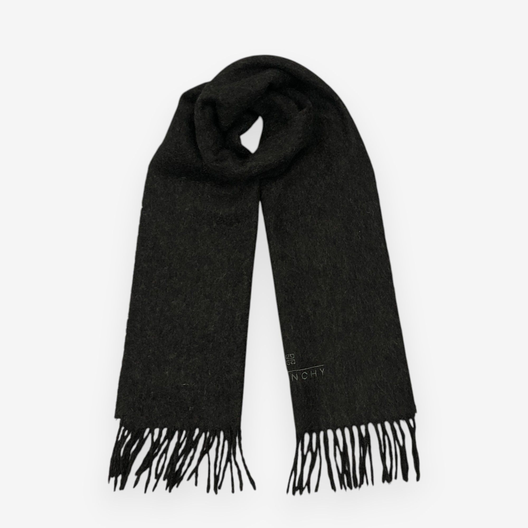 Japanese Brand Vintage Givenchy Scarf Muffler Cashmere Winter Scarves Size ONE SIZE - 1 Thumbnail