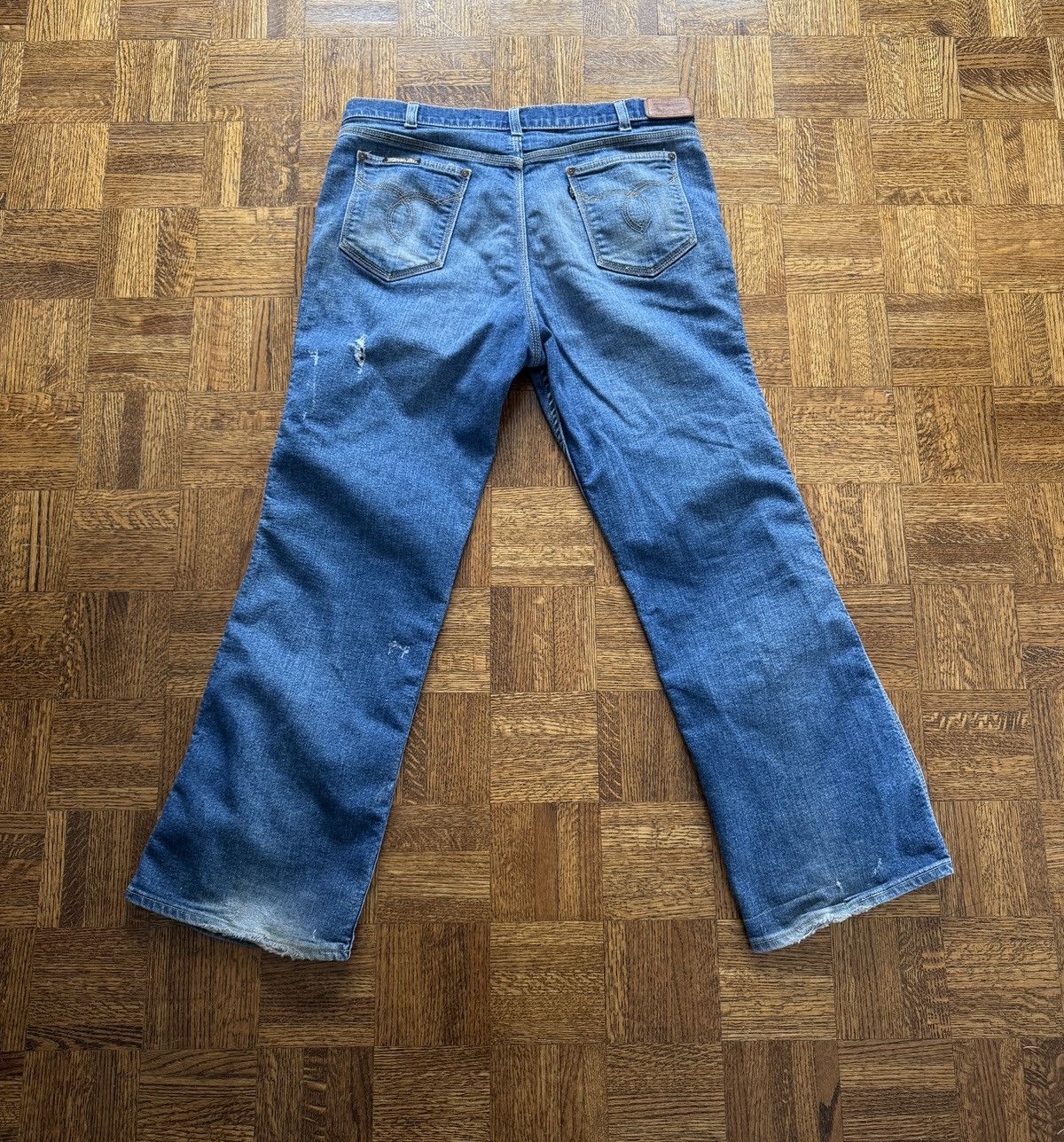 Levi's Vintage 70s Levi's Flared Movin' On Denim Jeans Size US 36 / EU 52 - 2 Thumbnail