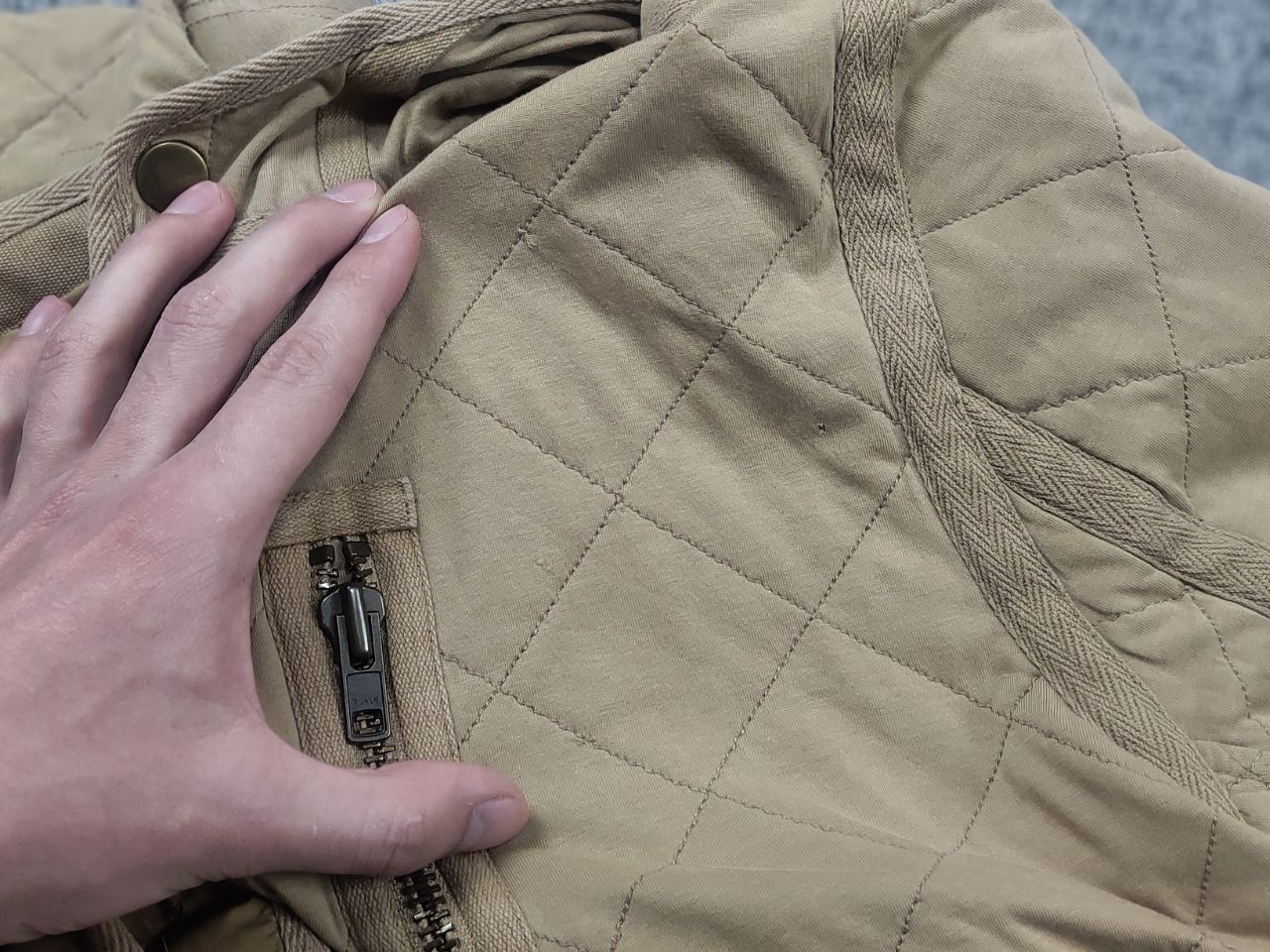 Ralph Lauren Rare Vintage 90's Ralph Lauren Quilted Beige Workwear Jacket Size US S / EU 44-46 / 1 - 22 Thumbnail