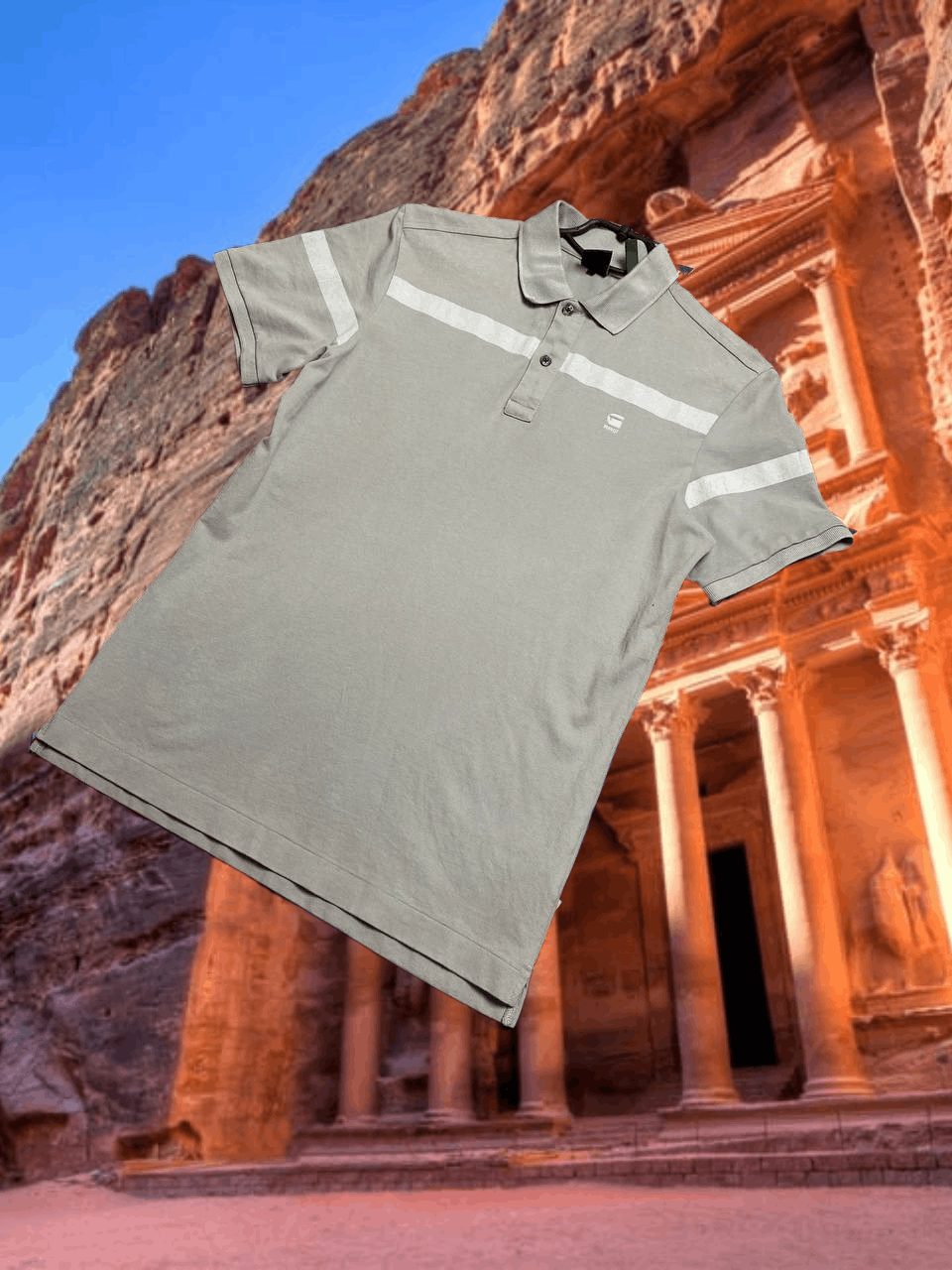 G-Star Streetwear T-Shirt gray G-Star Raw polos logo Y2K Vintage Size US M / EU 48-50 / 2 - 1 Thumbnail