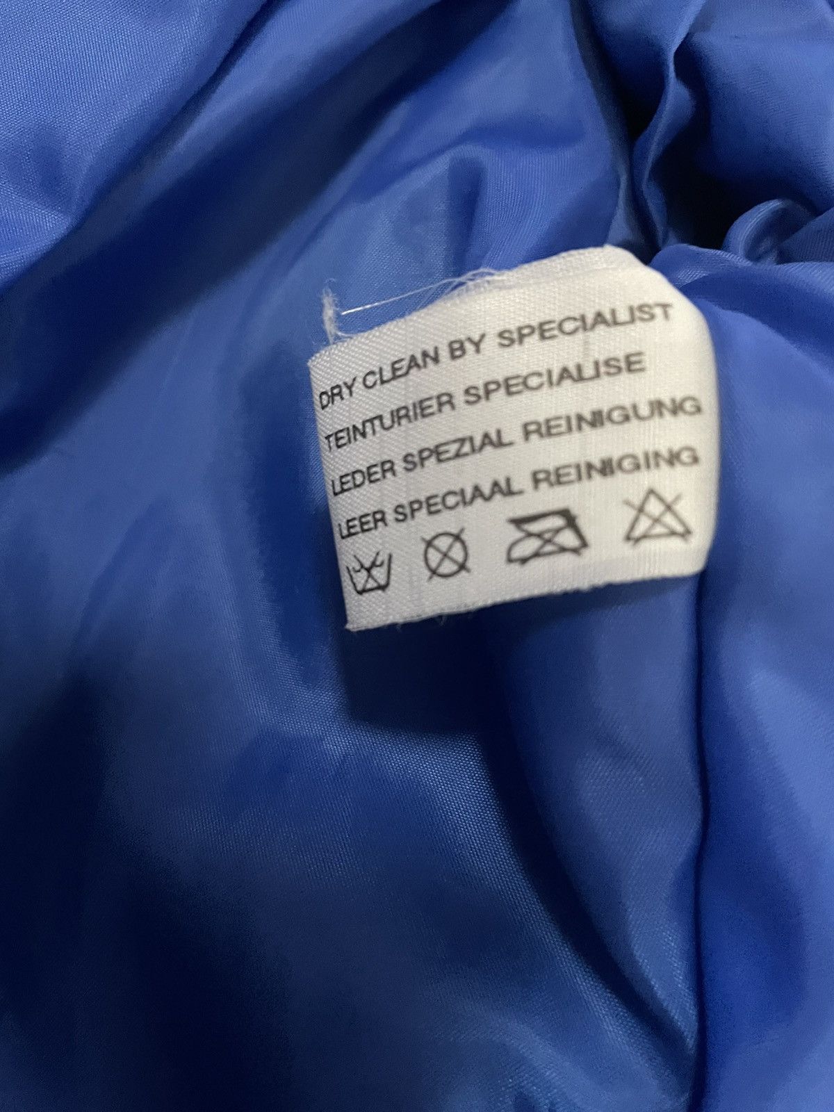Other Blue leather jacket Size L / US 10 / IT 46 - 4 Thumbnail