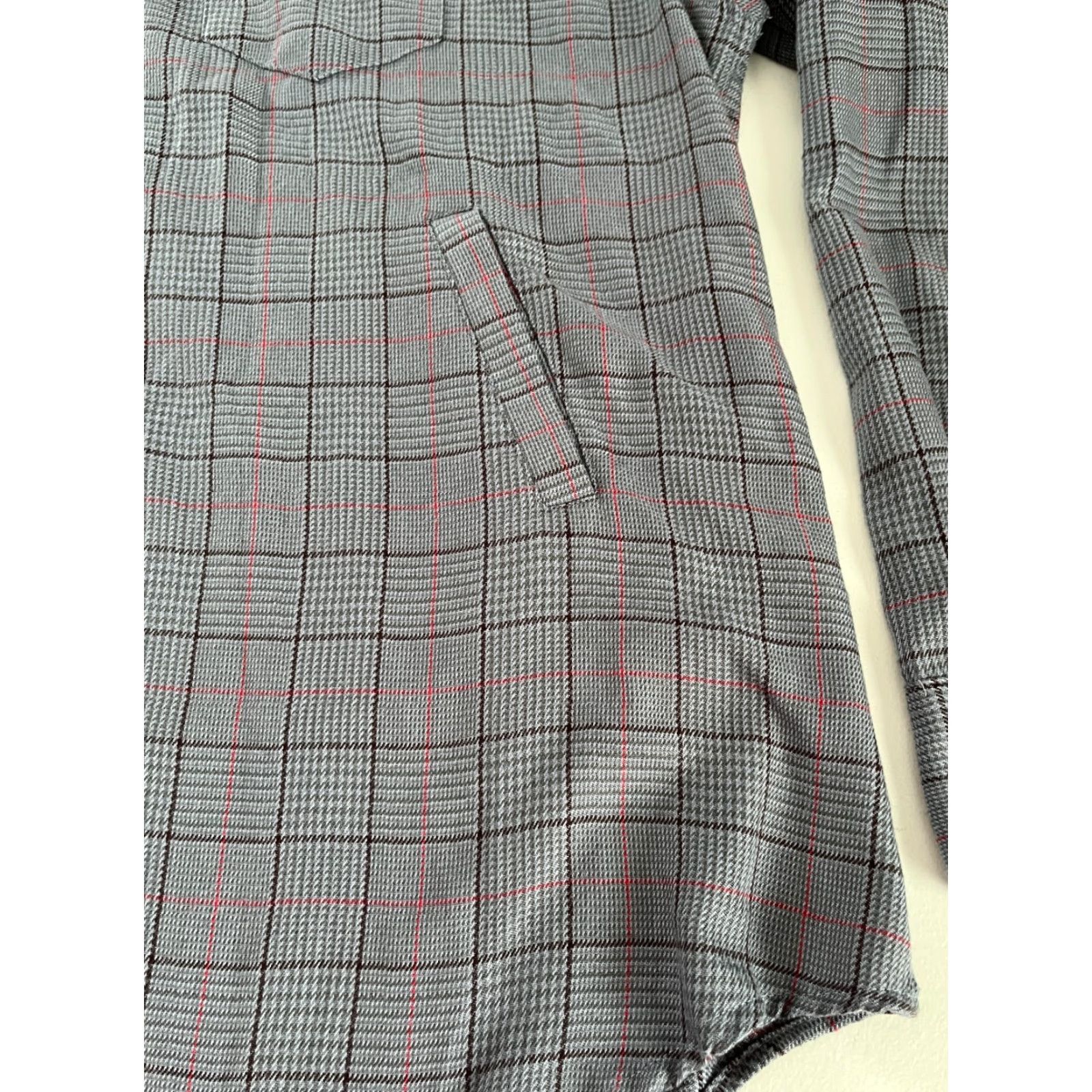 Vintage RSVLTS The Draper Long Sleeve Plaid Flannel Shirt Pockets Sz 2XL Men’s Shirts 2XL Gray Button-Up Size US XXL / EU 58 / 5 - 7 Thumbnail