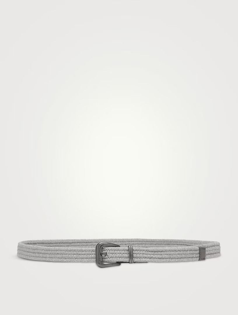 Brunello Cucinelli o1la1rc1a0425 Size: OS/Belt in Light Grey Size ONE SIZE - 2 Thumbnail