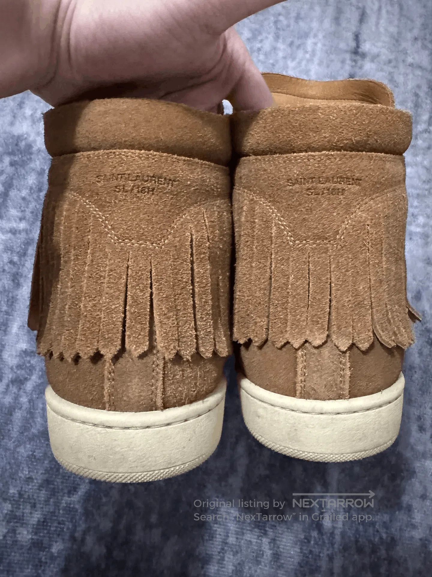 Saint Laurent Paris Saint Laurent Suede Fringe High. Size US 6.5 / EU 39-40 - 4 Thumbnail