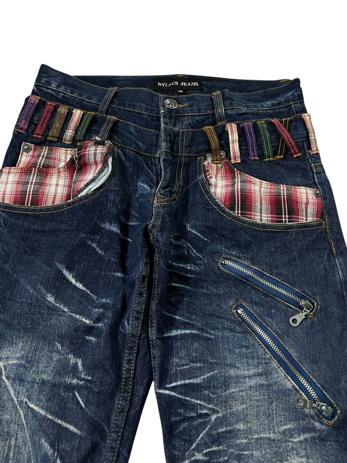 Japanese Brand 💥Double Waist💥Nylaus Clothing Clawmark If six was nine style Size US 30 / EU 46 - 3 Thumbnail