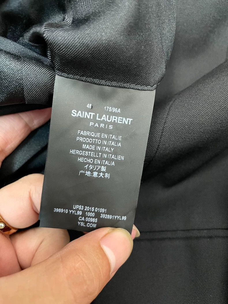 Saint Laurent Paris Saint Laurent Paris Black smoking jacket-2506 Size US M / EU 48-50 / 2 - 5 Thumbnail
