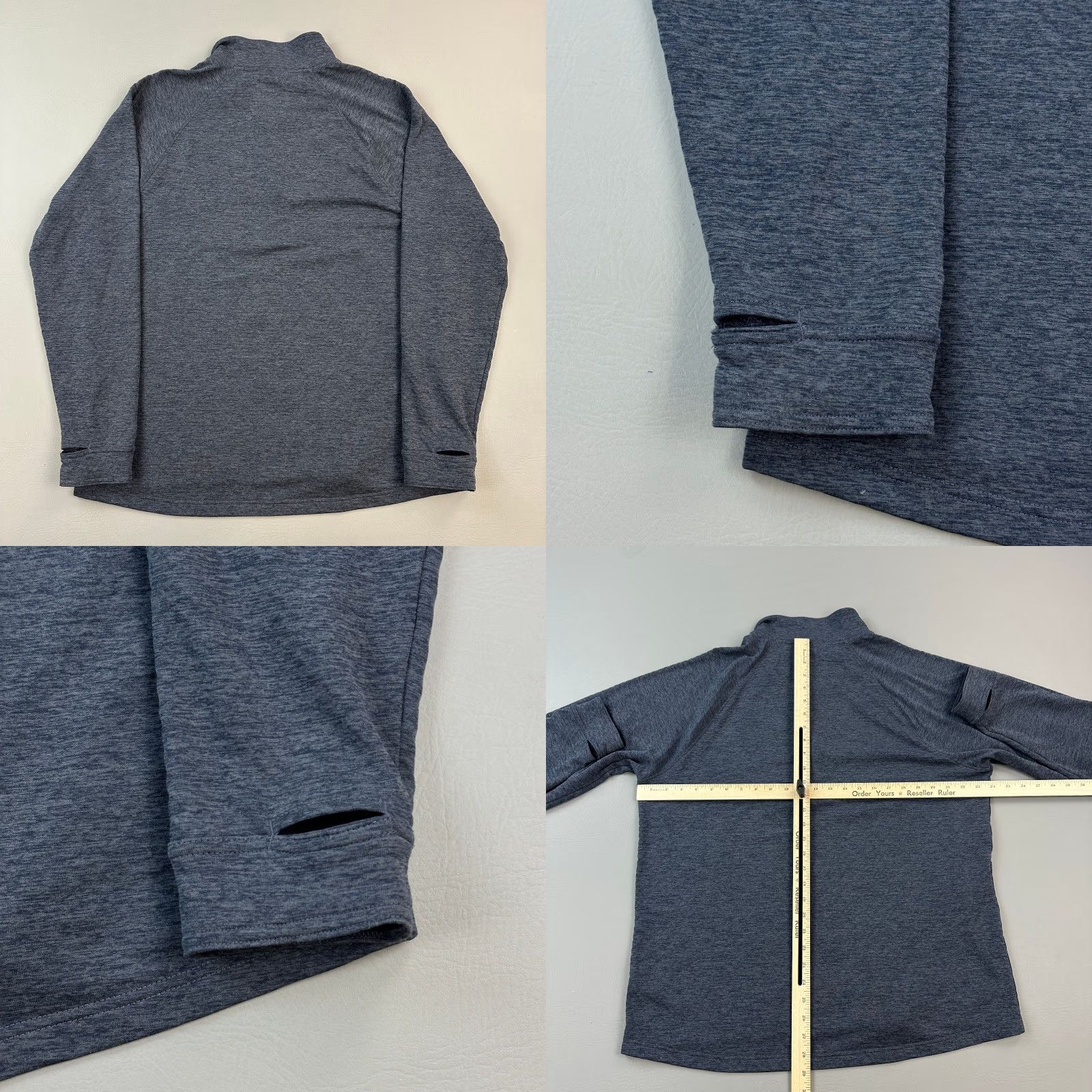 Vintage LL Bean Pullover Mens Large Adventure Grid Fleece 1/4 Zip Slightly Fitted Casual Blue Size US L / EU 52-54 / 3 - 8 Thumbnail