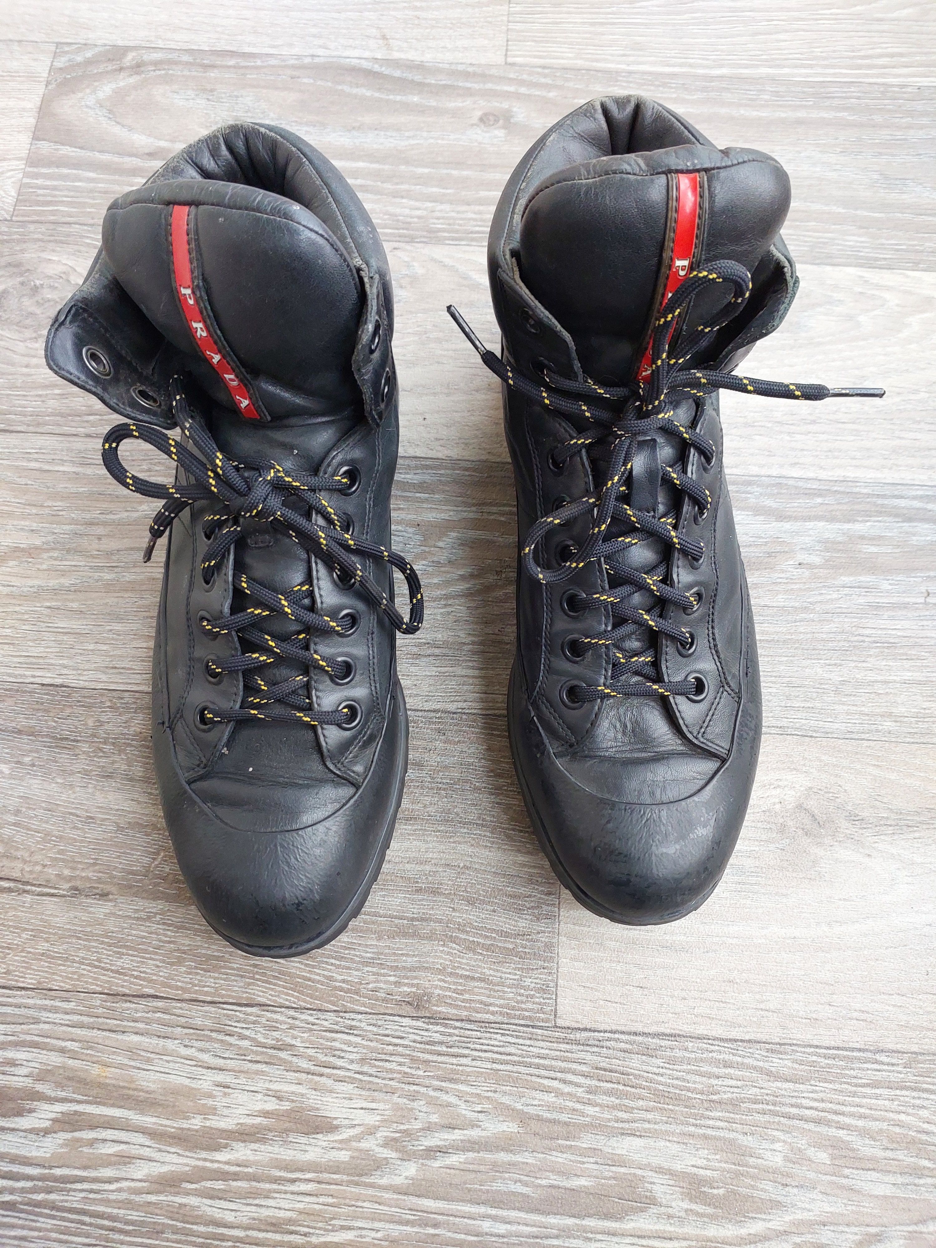 Prada × Vintage 00s Prada Hiking Boots | Grailed
