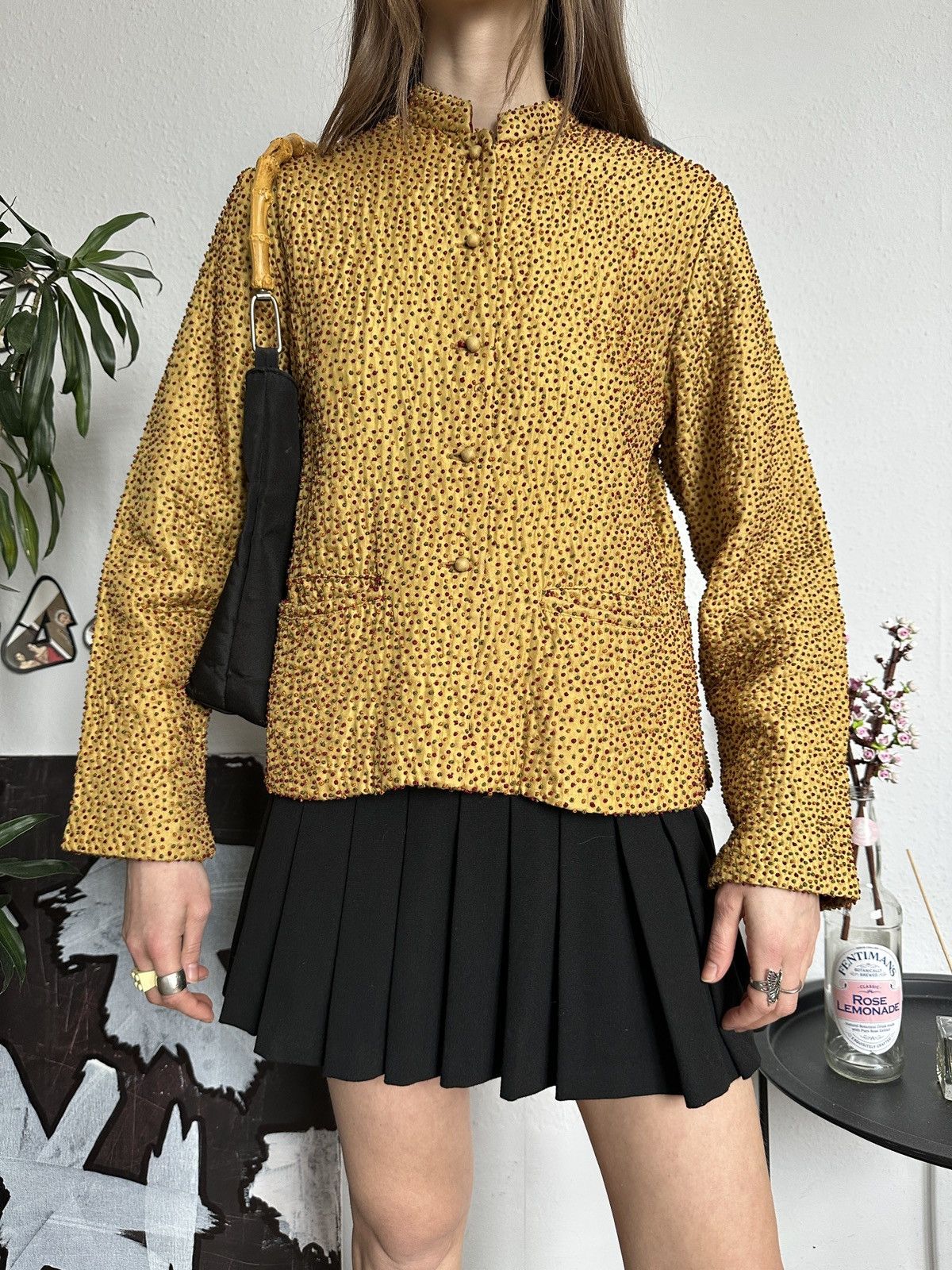 Japanese Brand × Vintage Vintage Polkadot Asian Japan Rare Designer Light Jacket Size M / US 6-8 / IT 42-44 - 6 Thumbnail