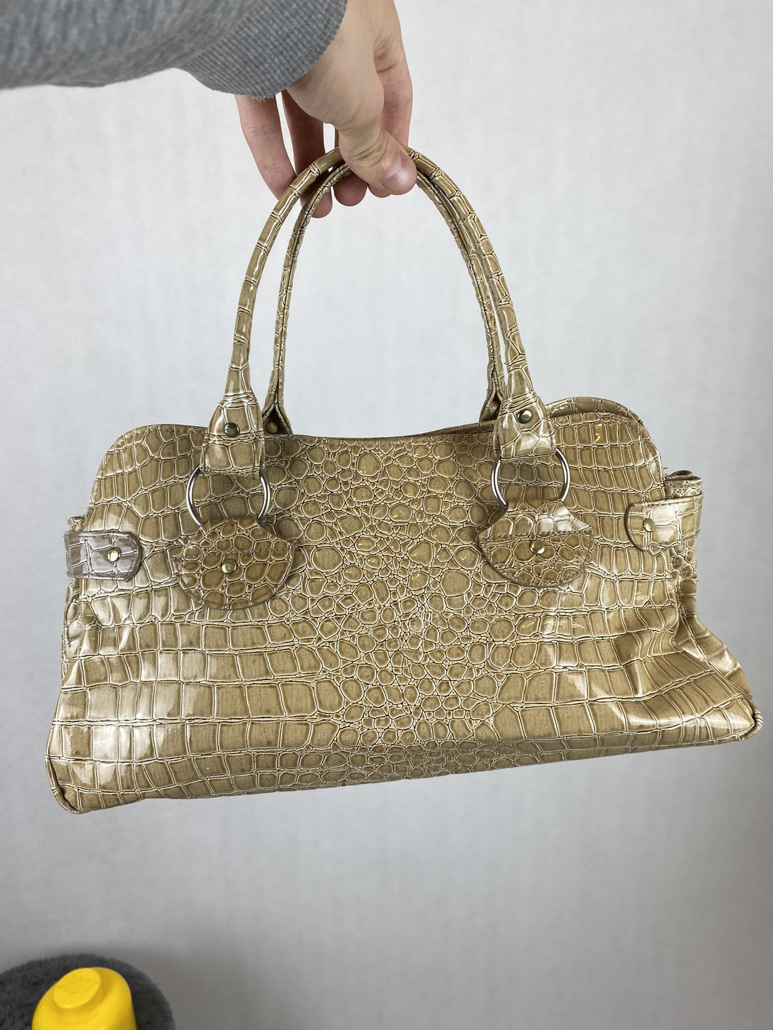 Designer snake skin faux type bag pinterest print 2000s Size ONE SIZE - 6 Thumbnail