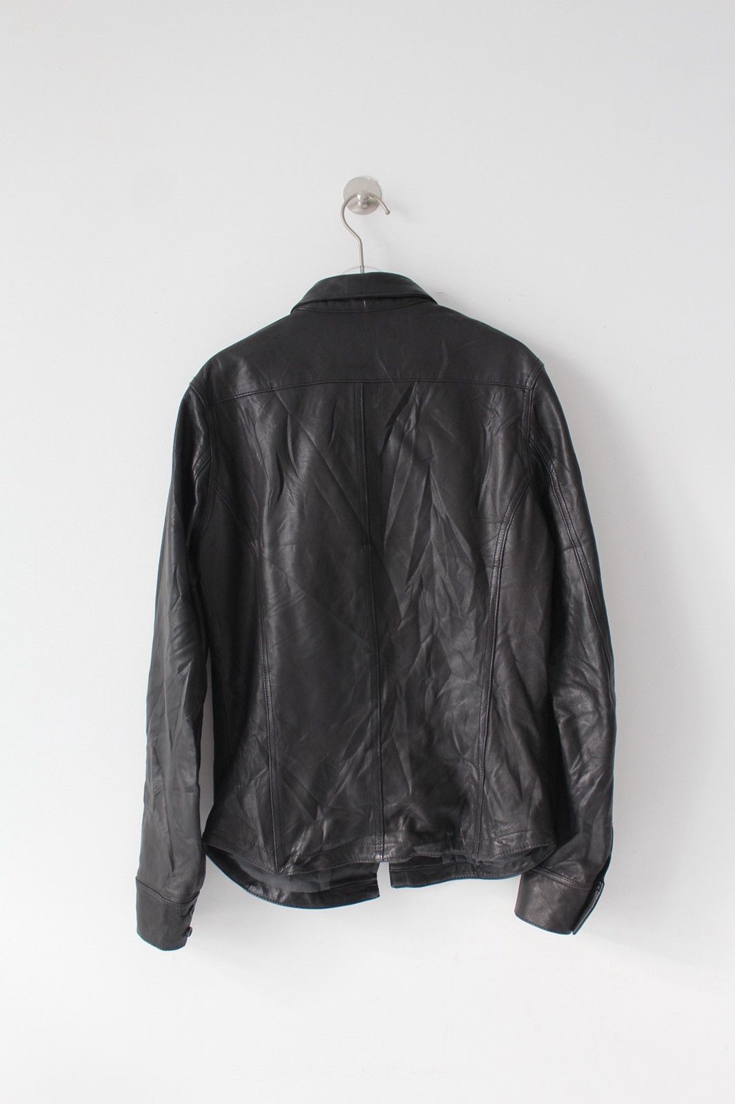 If Six Was Nine HYM JAPAN BY MORIMOTO BLACK GOAT LEATHER SHIRT JACKET Size US M / EU 48-50 / 2 - 4 Thumbnail
