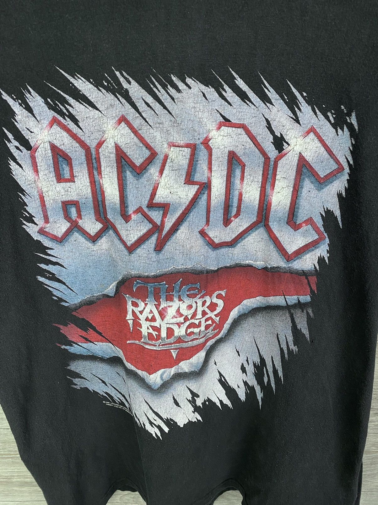 Vintage Vintage 1990 AC/DC The Razors Edge Tour original Brockum Size US M / EU 48-50 / 2 - 11 Thumbnail