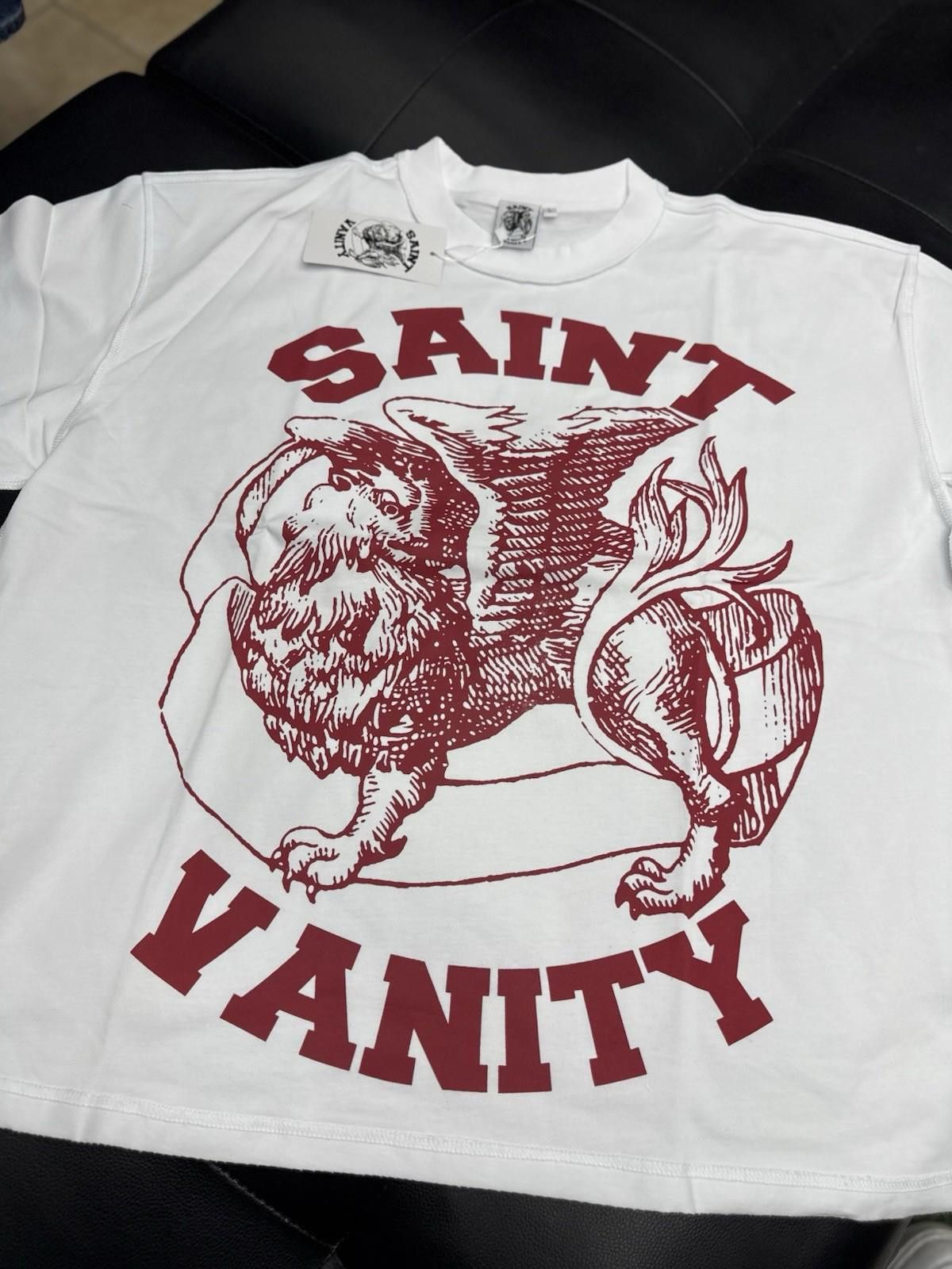 Saint Vanity Size (L) - Saint Vanity T-shirt Red Logo Authentic (NEW) Size US L / EU 52-54 / 3 - 5 Thumbnail