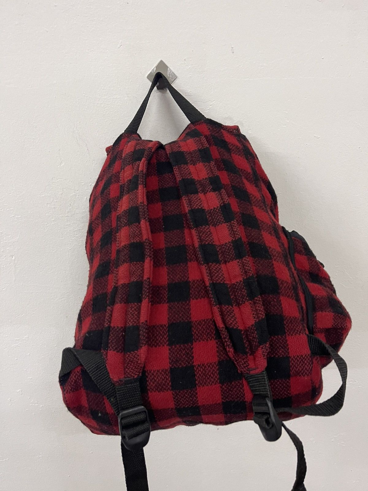 Johnson Woolen Mills Red Plaid Johnson Woolen Mill Rucksack Bagpack Size ONE SIZE - 9 Thumbnail