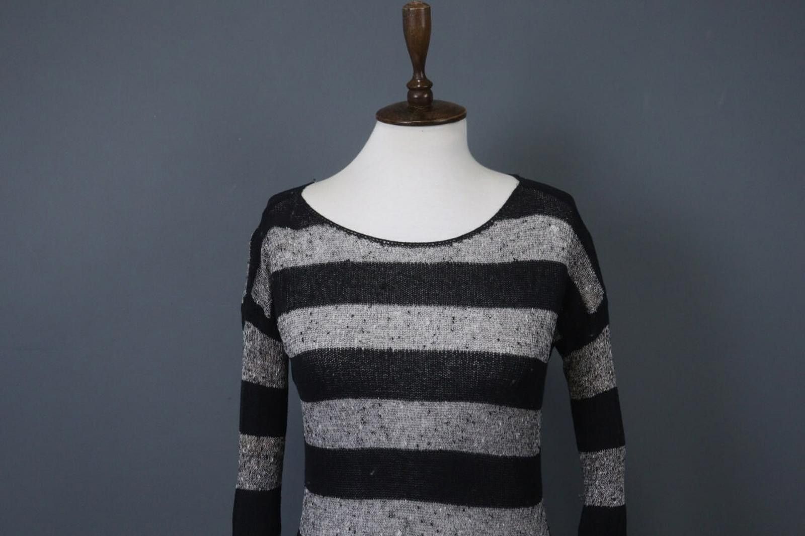 Polo Ralph Lauren Ralph Lauren Gray Black Ribbed Cuff & Hem Sweater Size XS Size XS / US 0-2 / IT 36-38 - 2 Thumbnail