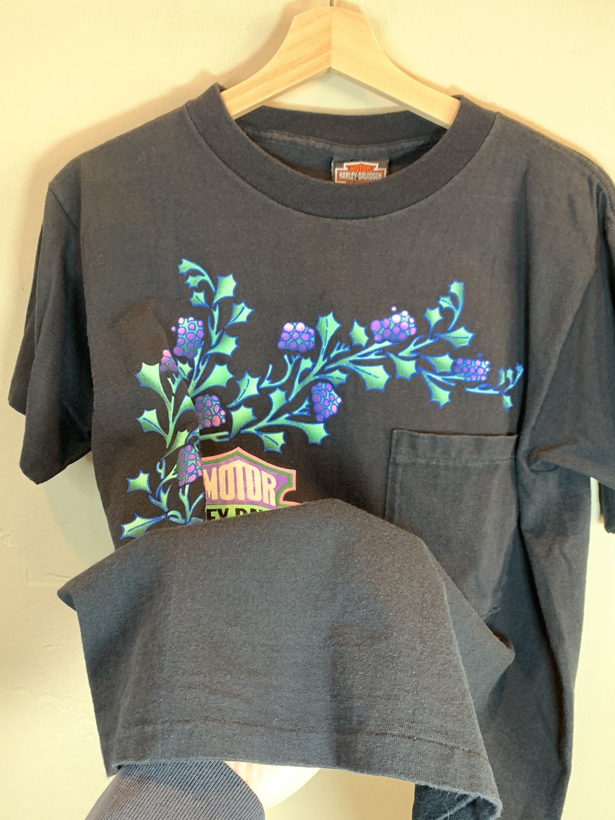 Harley Davidson *RARE* Vintage 1991 Harley Davidson Rocky Mountain Art Shirt Size US S / EU 44-46 / 1 - 7 Thumbnail