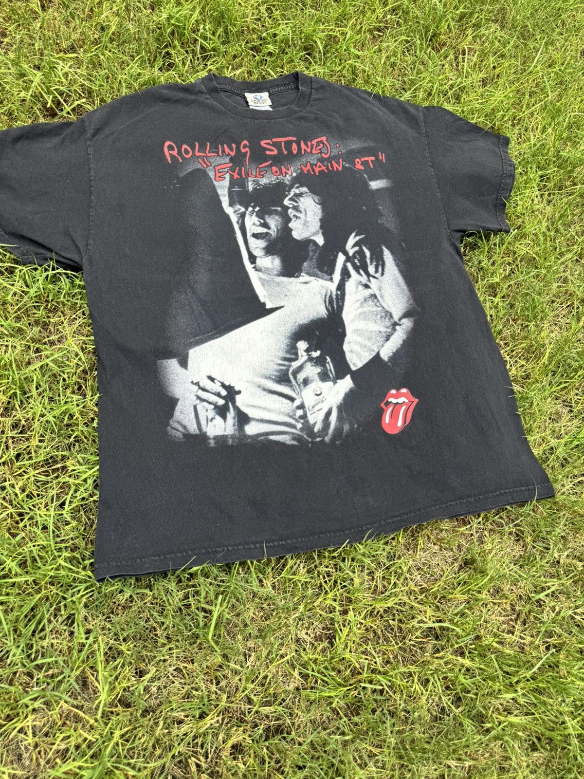 The Rolling Stones Vintage The Rolling Stones Exile On Main St Tie Dye T Shirt Size US XL / EU 56 / 4 - 3 Thumbnail