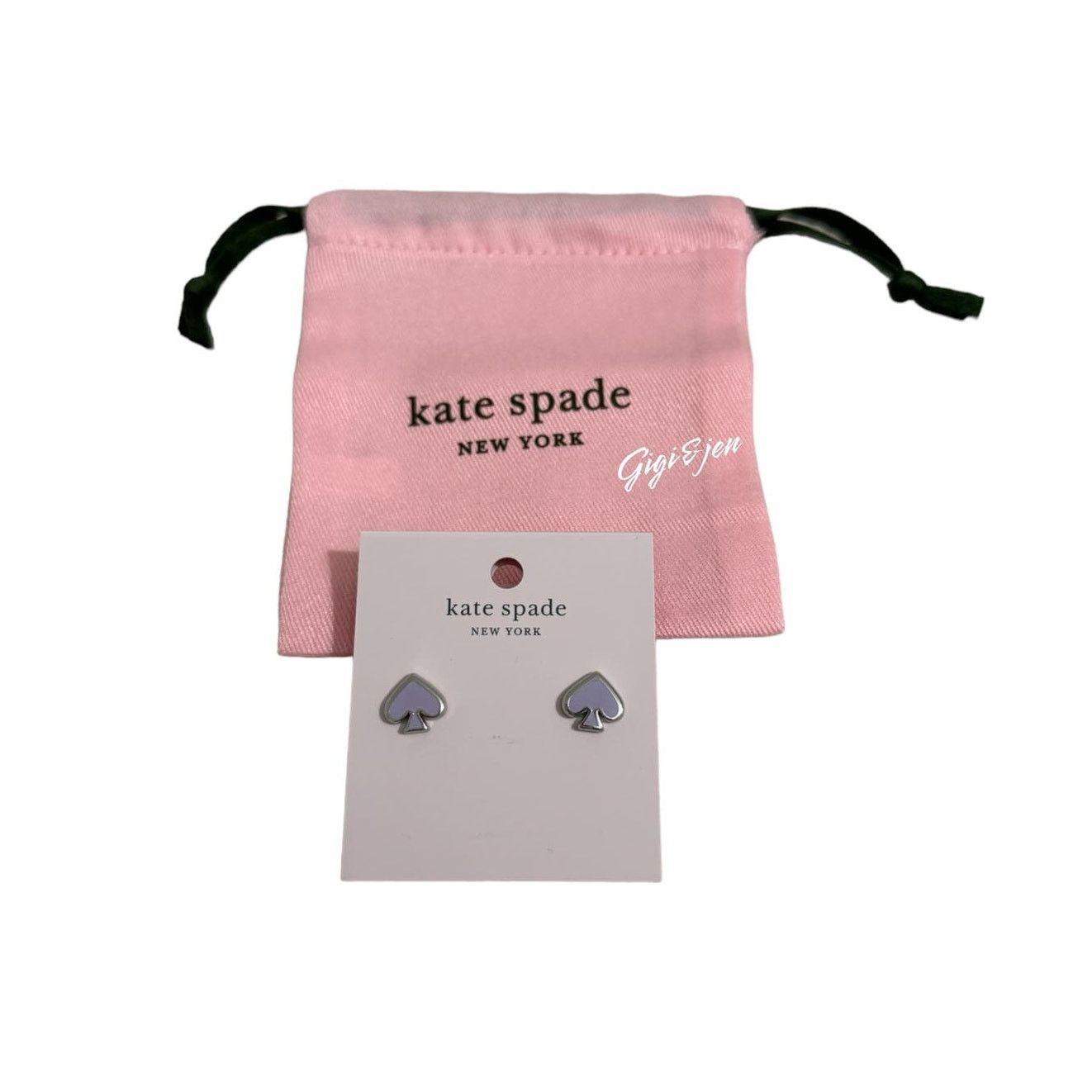Kate Spade Kate Spade Lilac Everyday Spade Stud Earrings New Size ONE SIZE - 1 Thumbnail