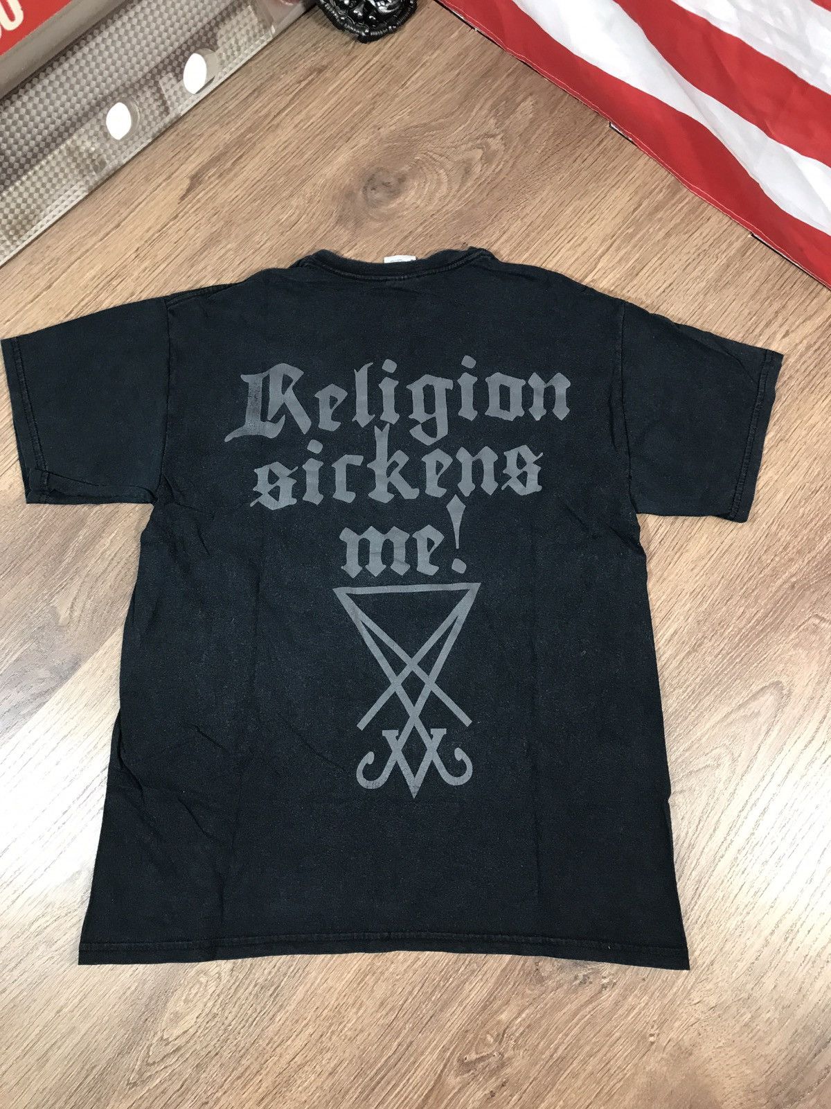 Band Tees × Vintage VTG Dimmu Borgir “In Sorte Diaboli” 00s Metal Rock Tee Size US M / EU 48-50 / 2 - 7 Thumbnail