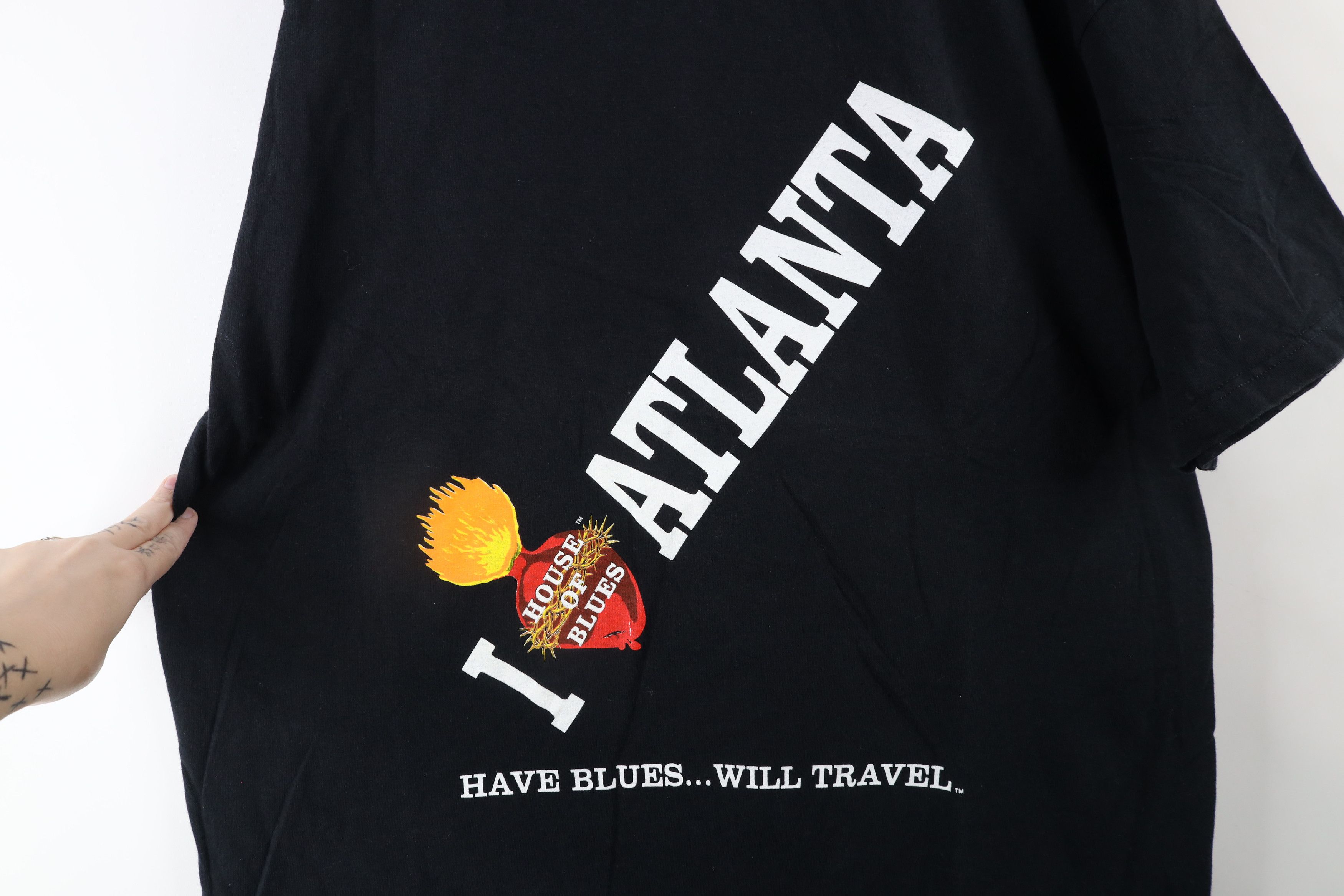 Vintage Vintage 90s Out House of Blues Atlanta T-Shirt Black USA Size US XL / EU 56 / 4 - 4 Thumbnail