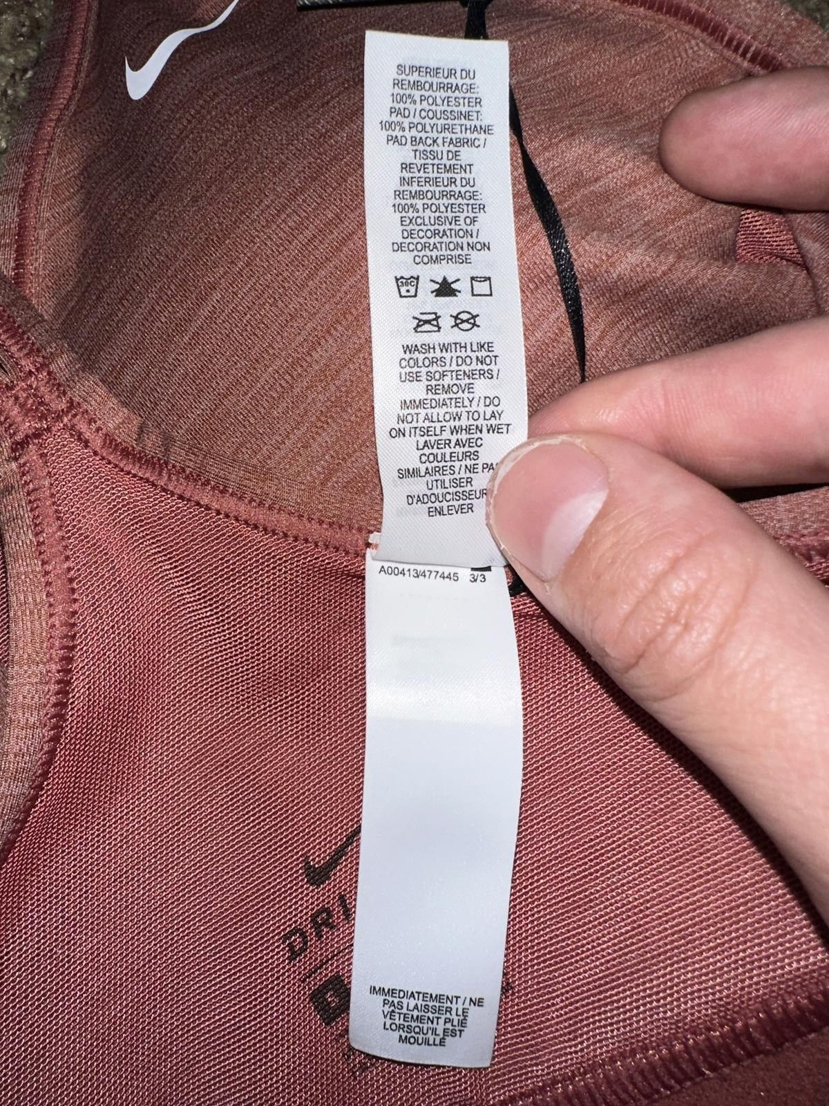 Nike Nike Indy Women's Light-Support Padded V-Neck Sports Bra Size ONE SIZE - 7 Thumbnail