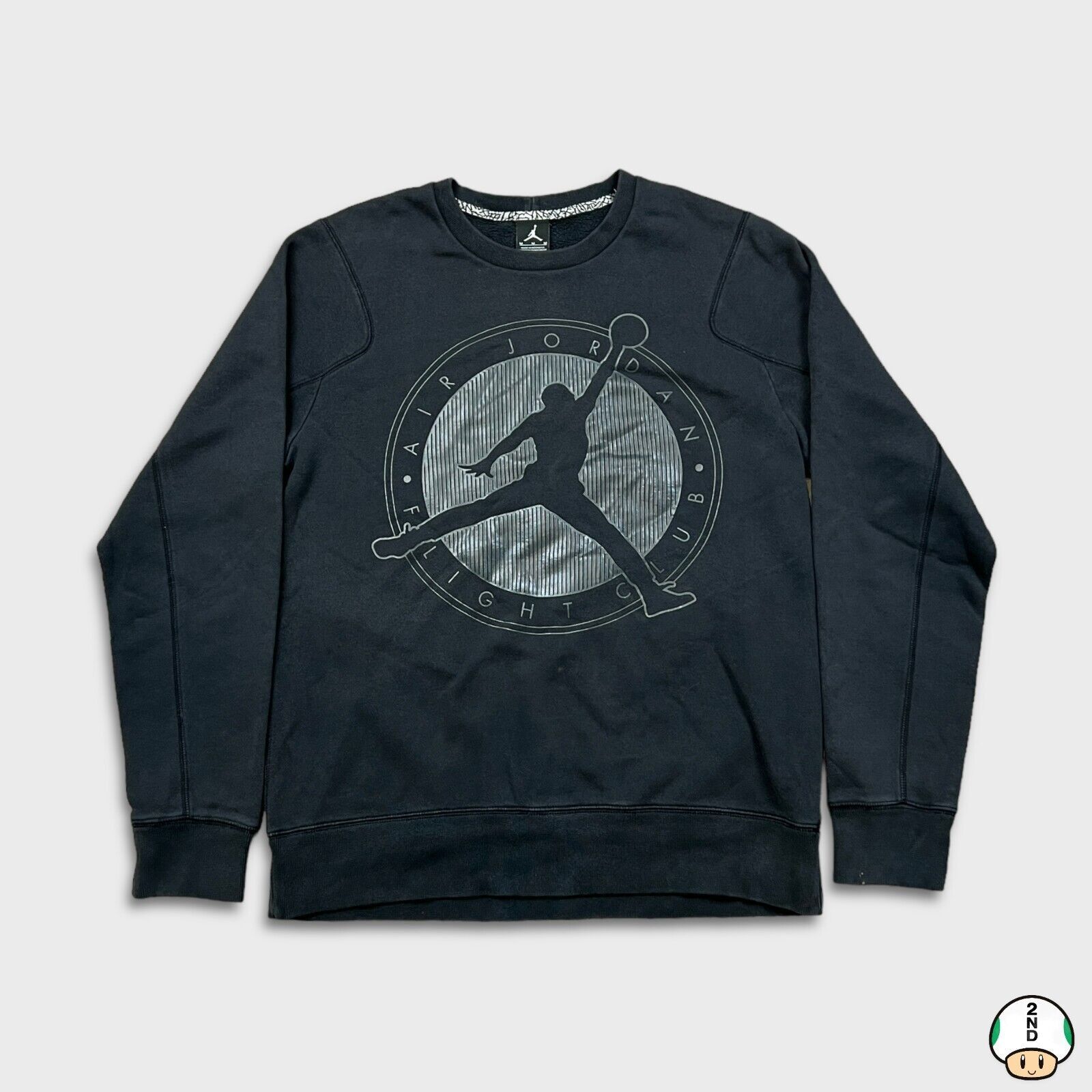 Nike × Vintage Nike Air Jordan Sweatshirt Medium Black Sportswear Jumpman Size US M / EU 48-50 / 2 - 1 Thumbnail
