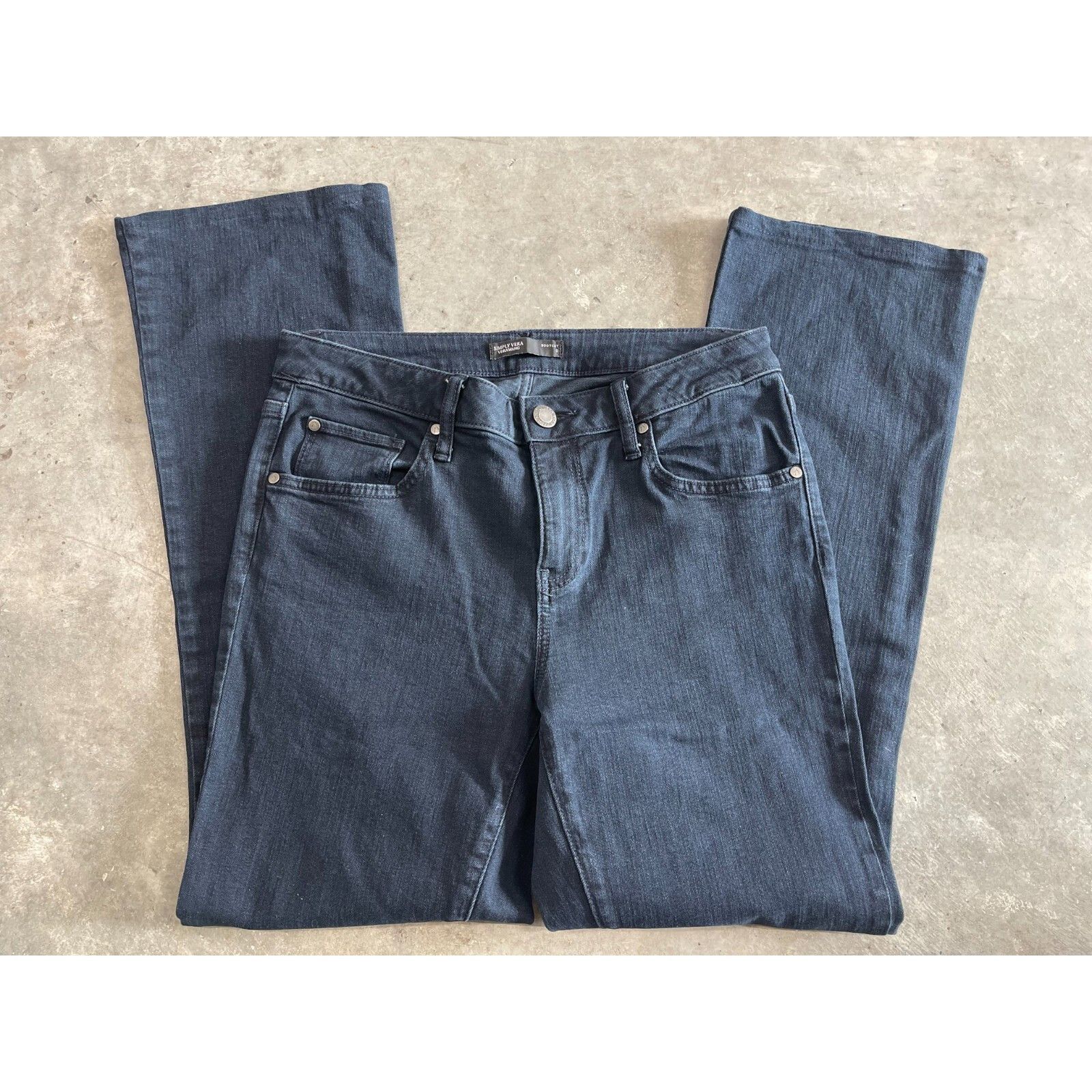 Other SIMPLY VERA WANG BLACK BOOTCUT DENIM SZ 8 WOMENS Y2K 90S VTG Size 30" / US 8 / IT 44 - 2 Thumbnail