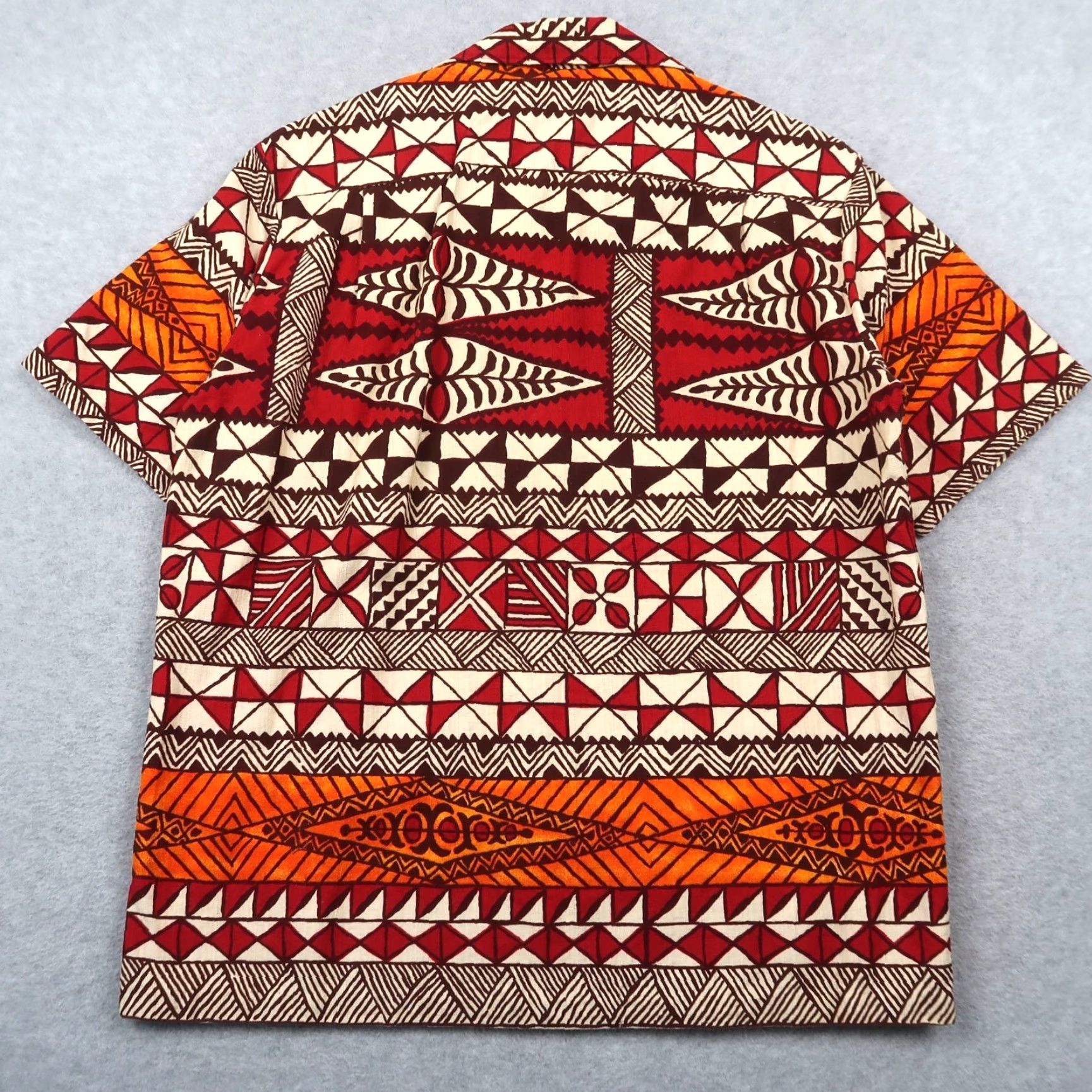 Vintage VINTAGE Malihini Hawaii Hawaiian Shirt Mens M/L Geometric Loop Collar Button Size US M / EU 48-50 / 2 - 2 Thumbnail