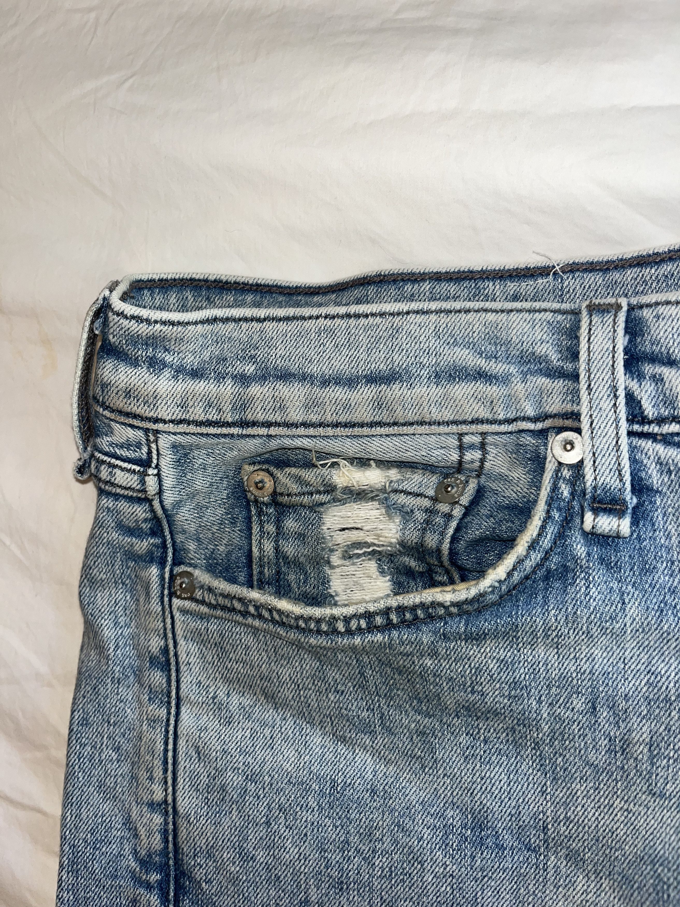 Rag & Bone Rag & Bone Slim Fit Distressed Denim Size US 32 / EU 48 - 4 Thumbnail