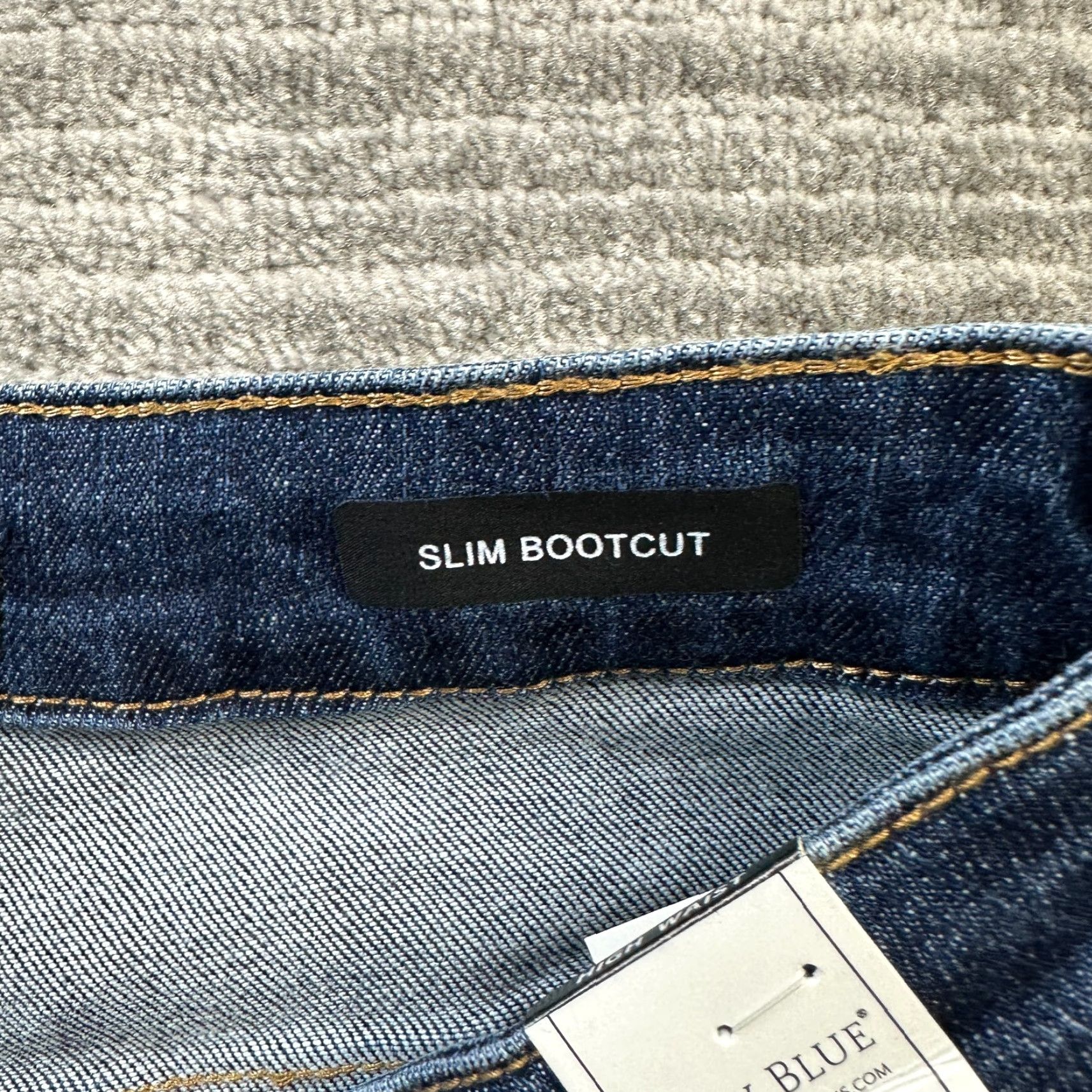 Denime Judy Blue Jeans Womens 7 28x32 Blue Denim Slim Bootcut Size 28" / US 6 / IT 42 - 3 Thumbnail