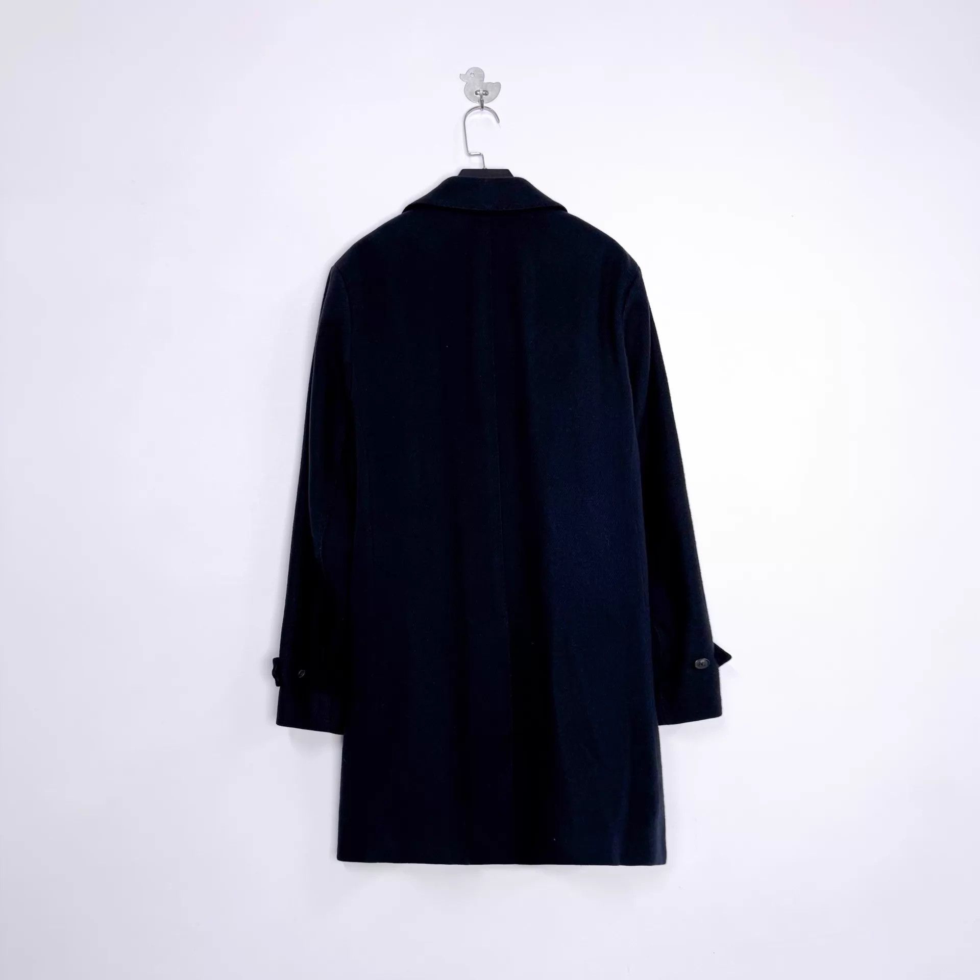Burberry Burberry Carlson Wool Overcoat Black Unisex 52 New Size US L / EU 52-54 / 3 - 2 Thumbnail